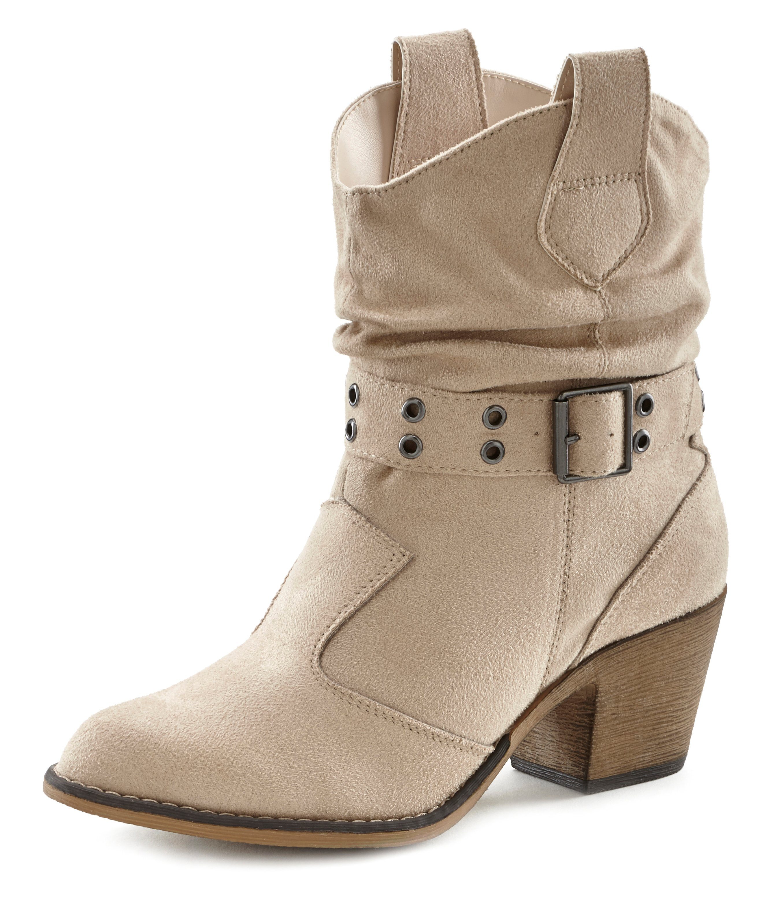 LASCANA Cowboy Stiefelette Cowboy Boots, Western günstig online kaufen