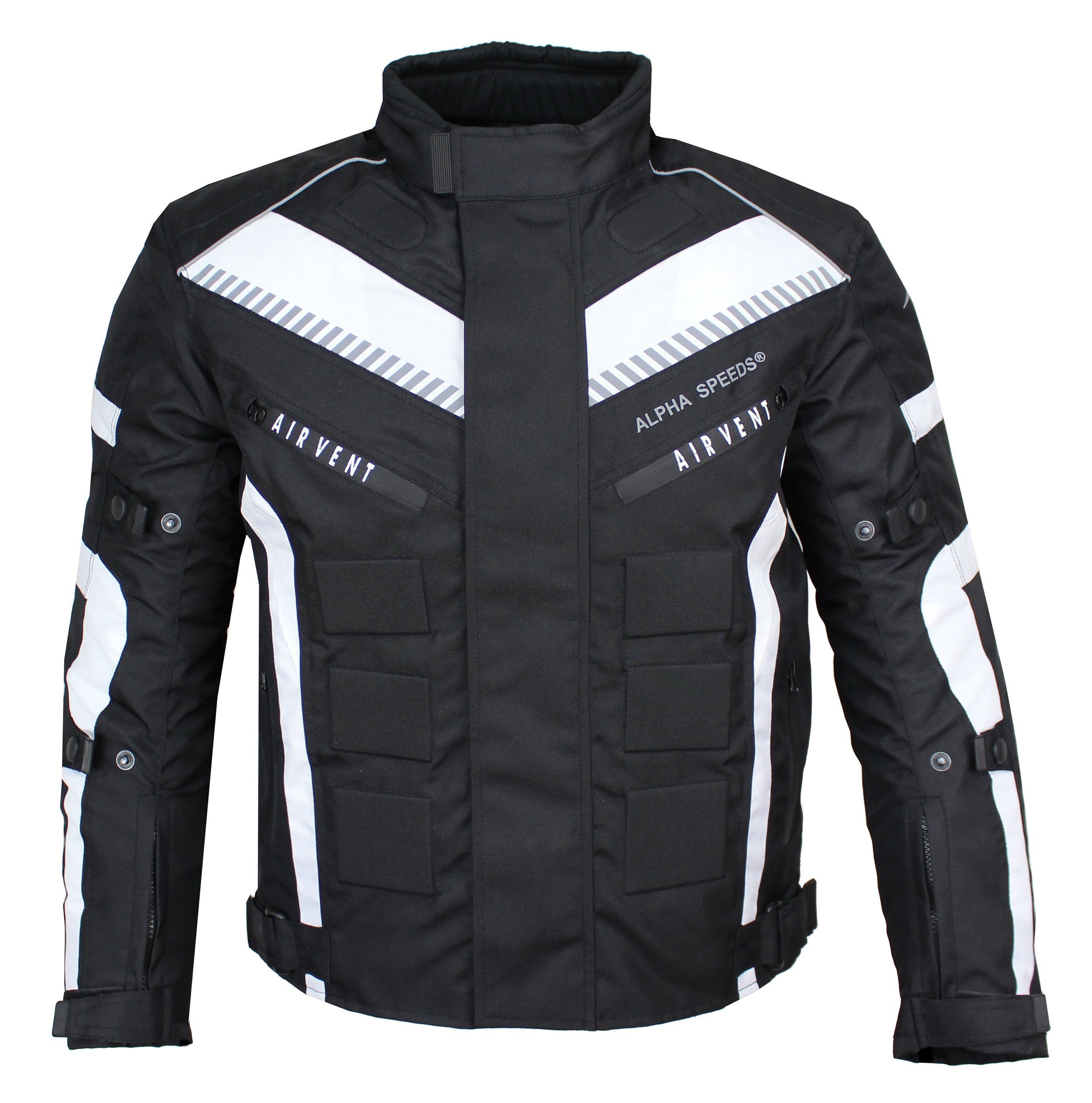Motorradjacke Herren Motorrad Biker Textil Jacke Wasserdicht Jacke mit Protektoren