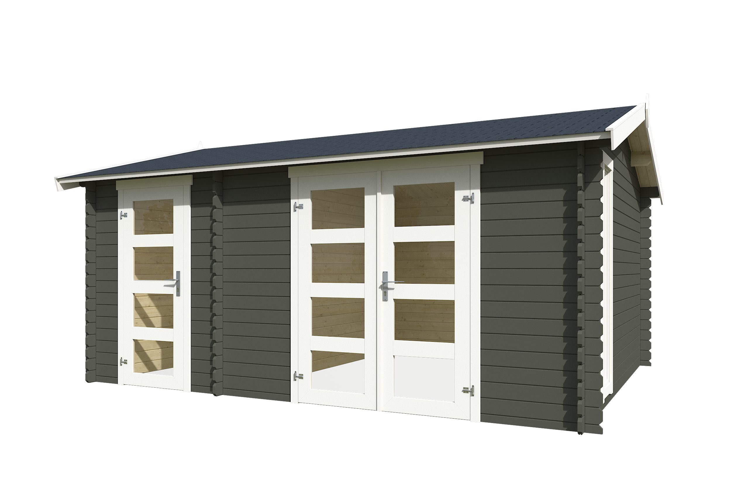 Nordic Holz Gartenhaus 2-Raum Haus Carroz, BxT: 496x403,4 cm