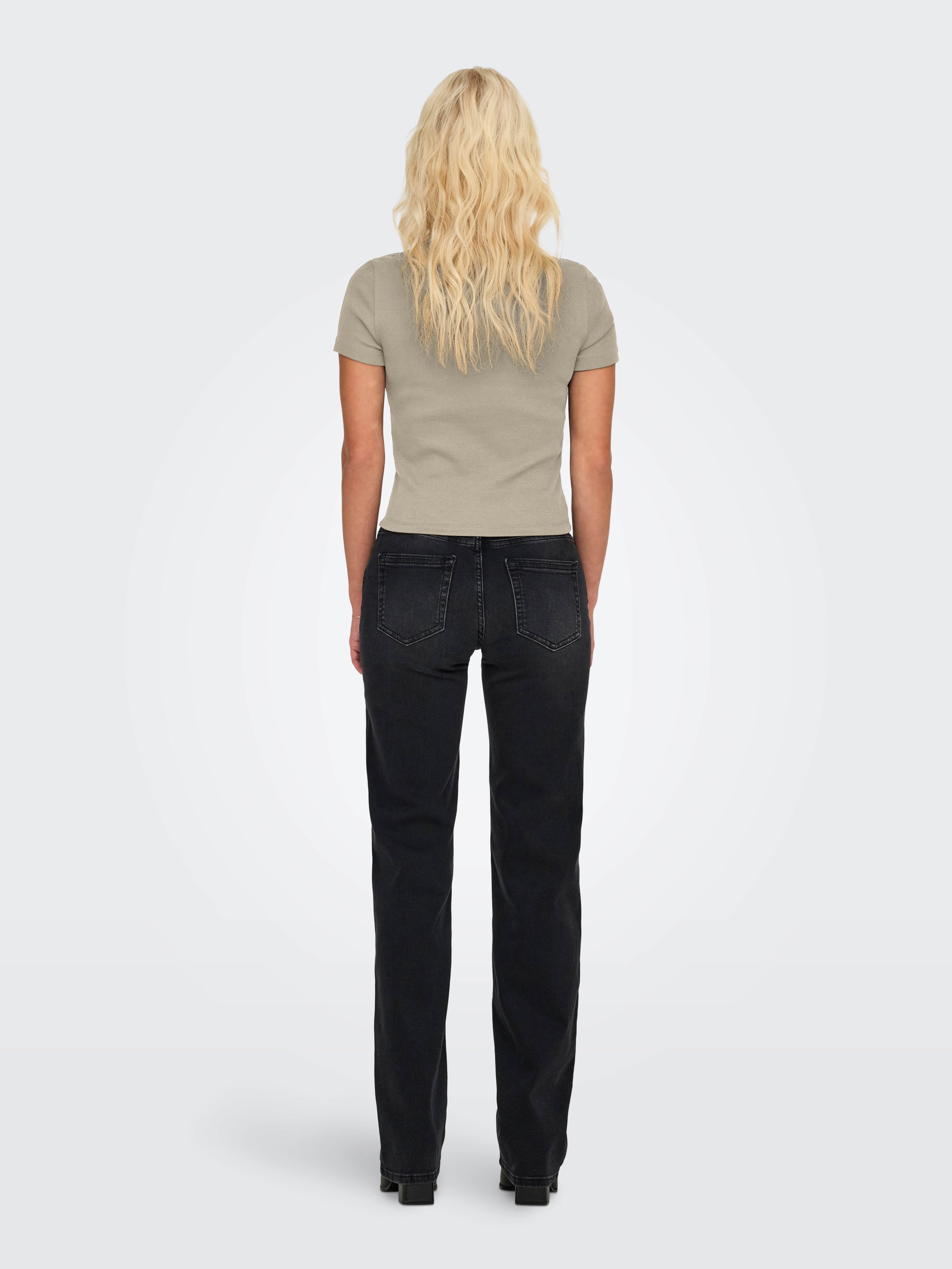 ONLY Kurzarmshirt ONLVAL – Basic-Shirt mit günstig online kaufen