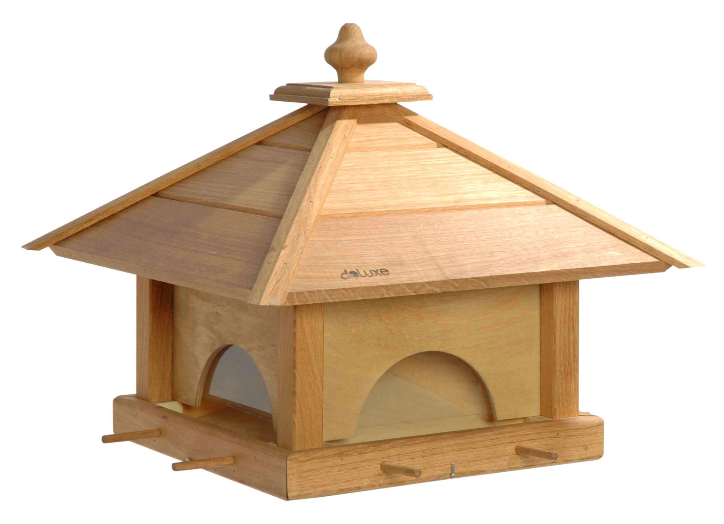 Futterhaus Vogelhaus "4 Schubladen", Eiche