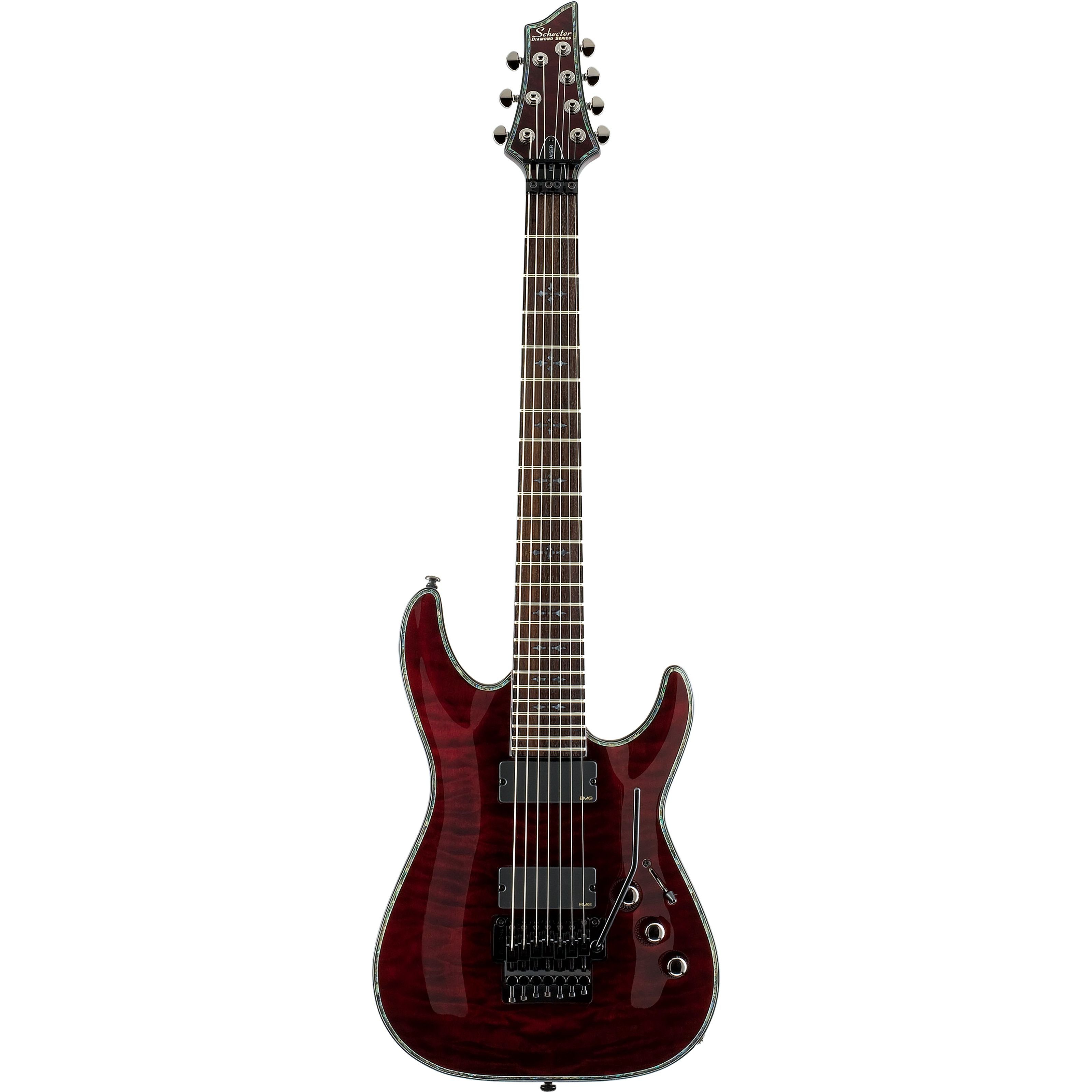 Schecter E-Gitarre, Hellraiser C-7 FR Black Cherry, E-Gitarren, Extended Range Guitars, Hellraiser C-7 FR Black Cherry - E-Gitarre
