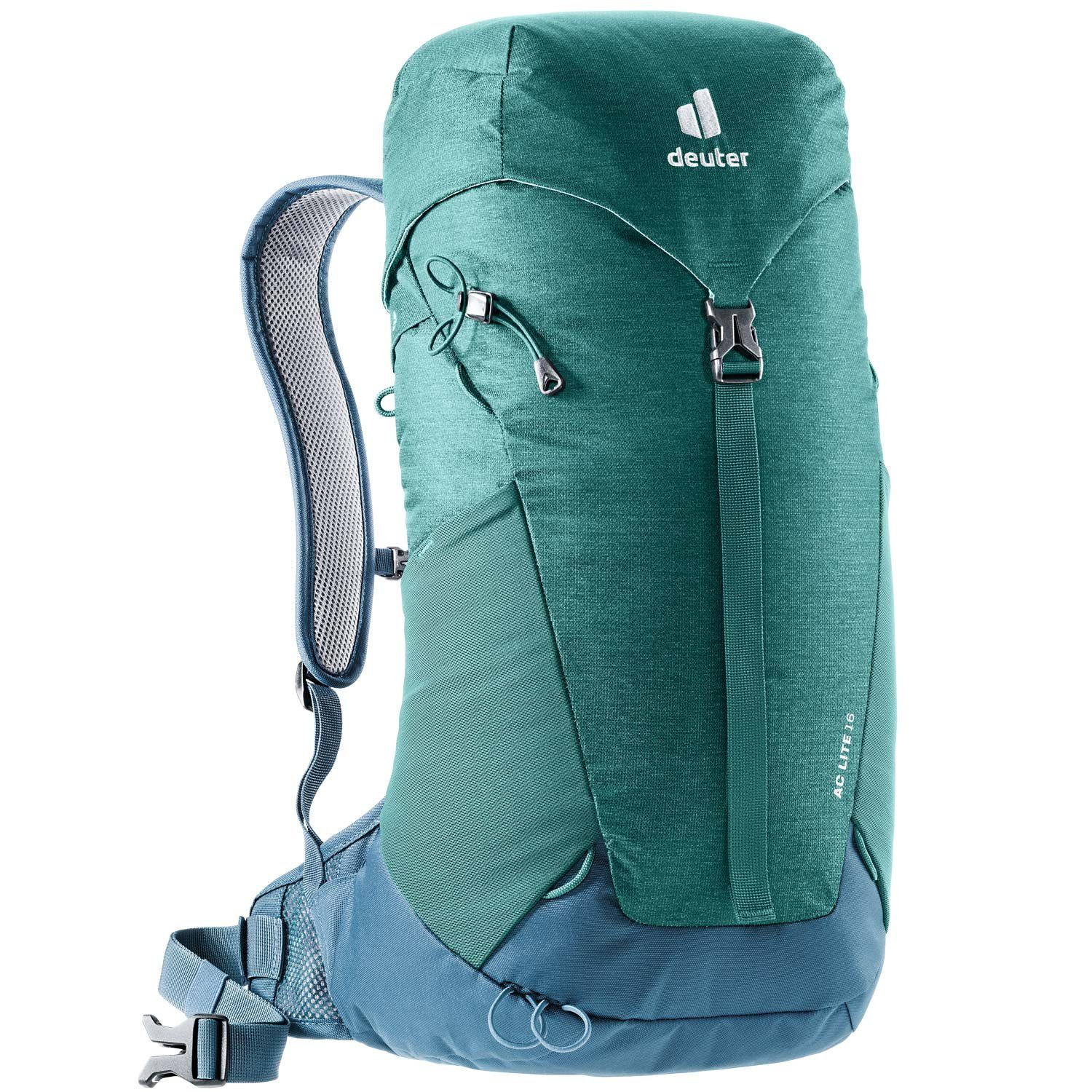 deuter Freizeitrucksack Deuter Trekking/Wanderrucksack AC Lite 16 alpinegreen-arctic (Stück, Stück), Rucksack 2344 alpinegreen-arctic