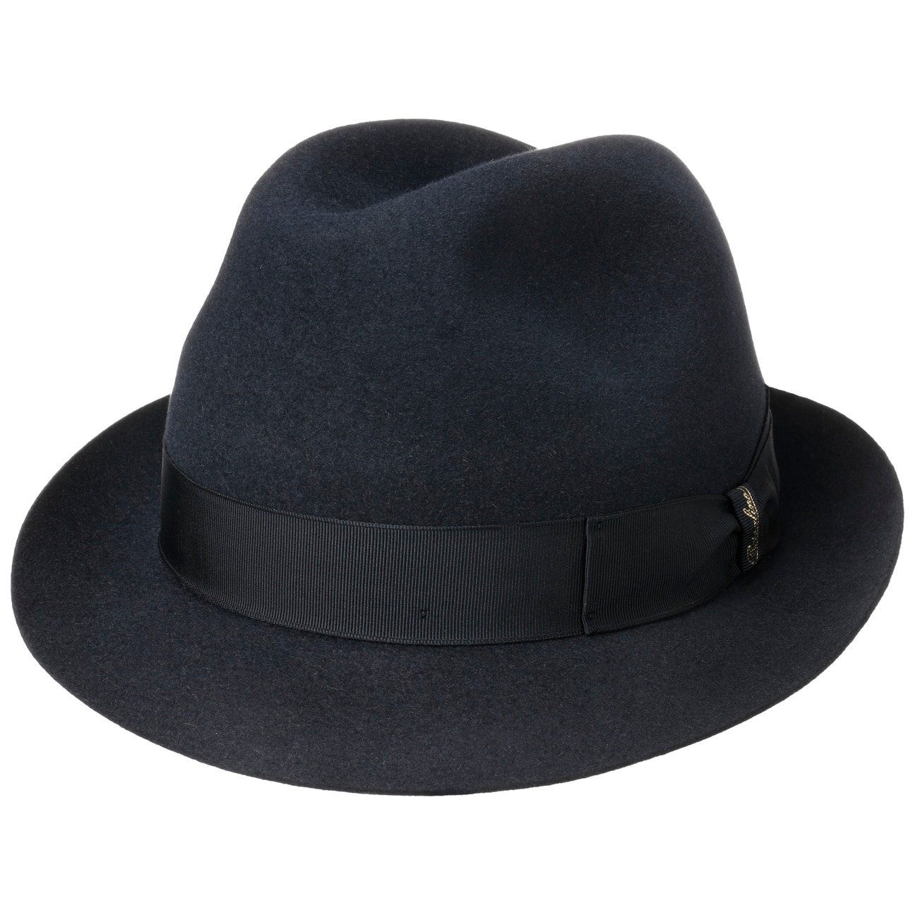 Borsalino Trilby (1-St) Fedora mit Ripsband, Made in Italy