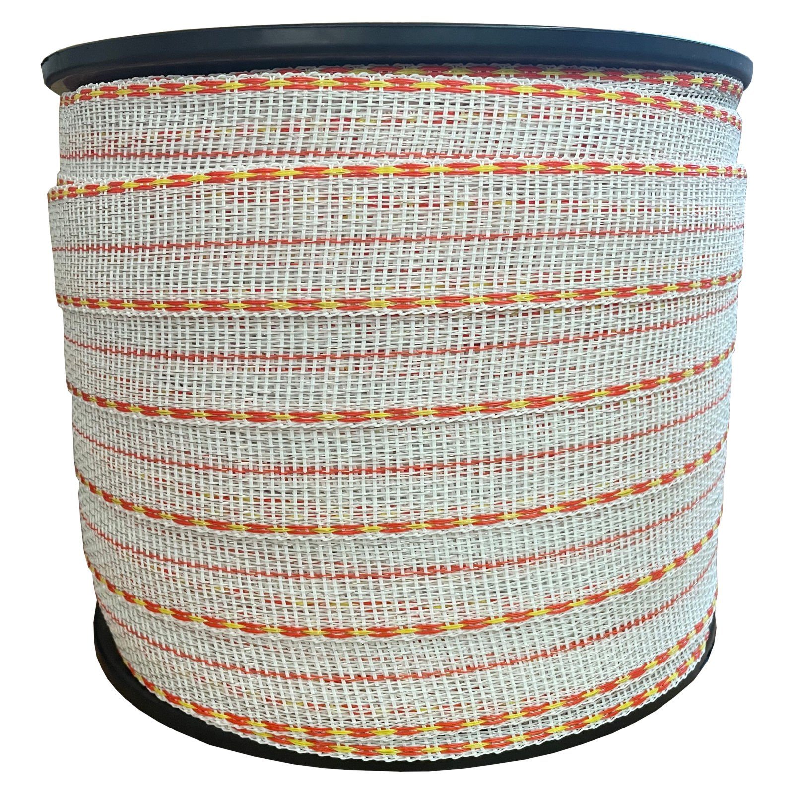 ZGM Weidenzaun Weidezaunband Premium - weiß/gelb/orange - 200 m, 42 mm, 6+15 Niro