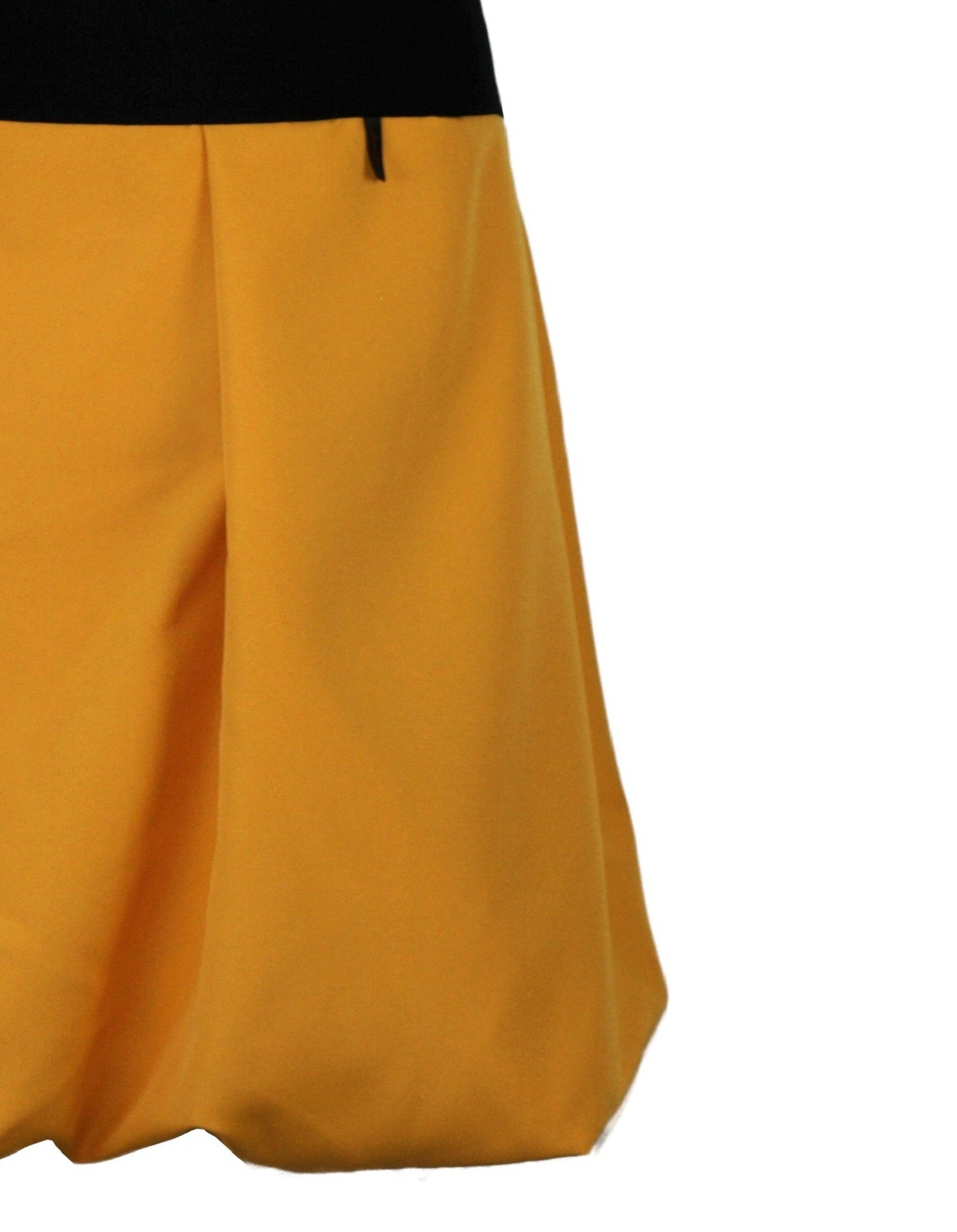dunkle design Ballonrock 65cm Braun Gelb Senfgelb Rost elastischer Bund
