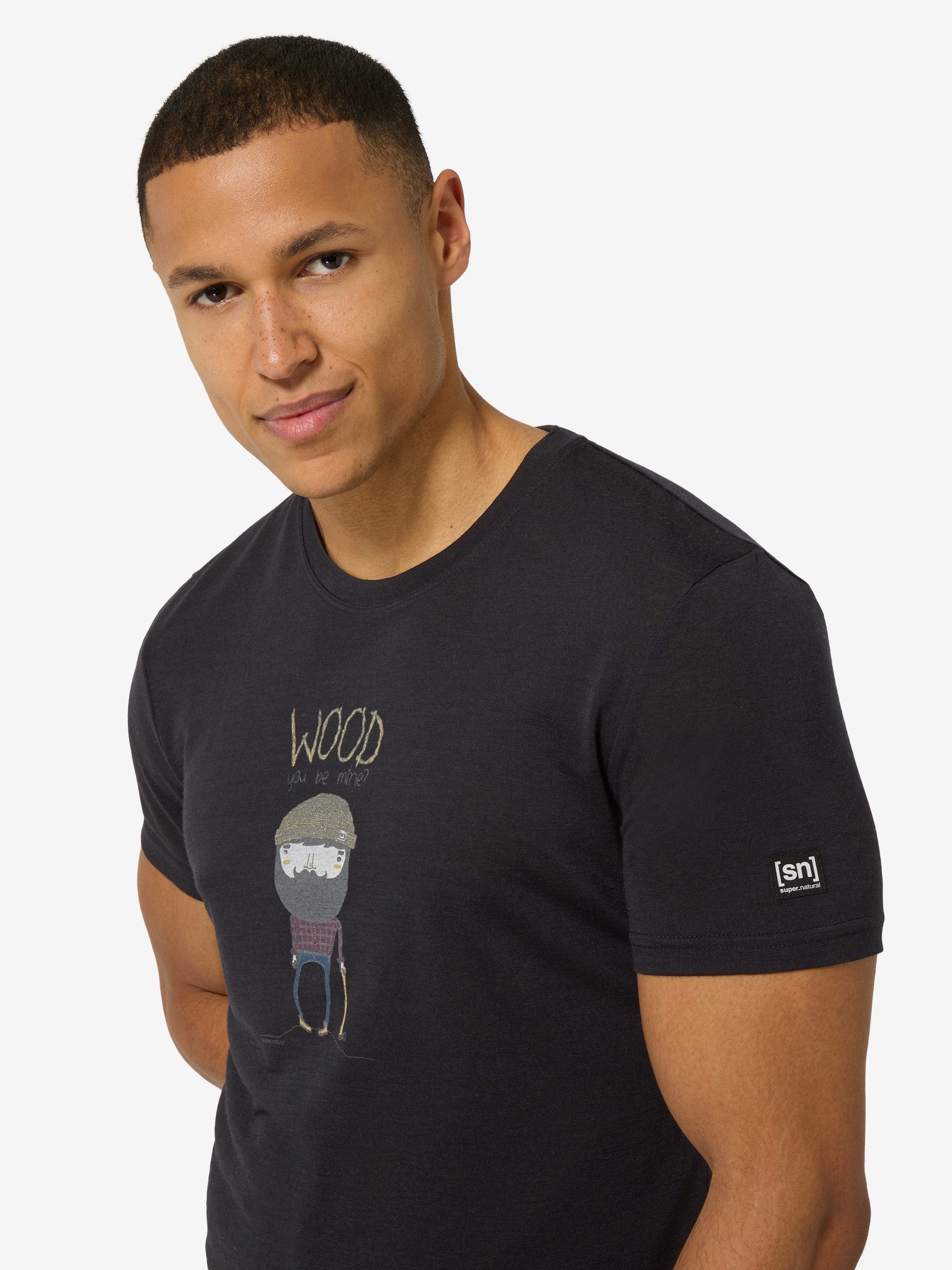T-Shirt für Herren,Merino M WOOD CRAFTI TEE