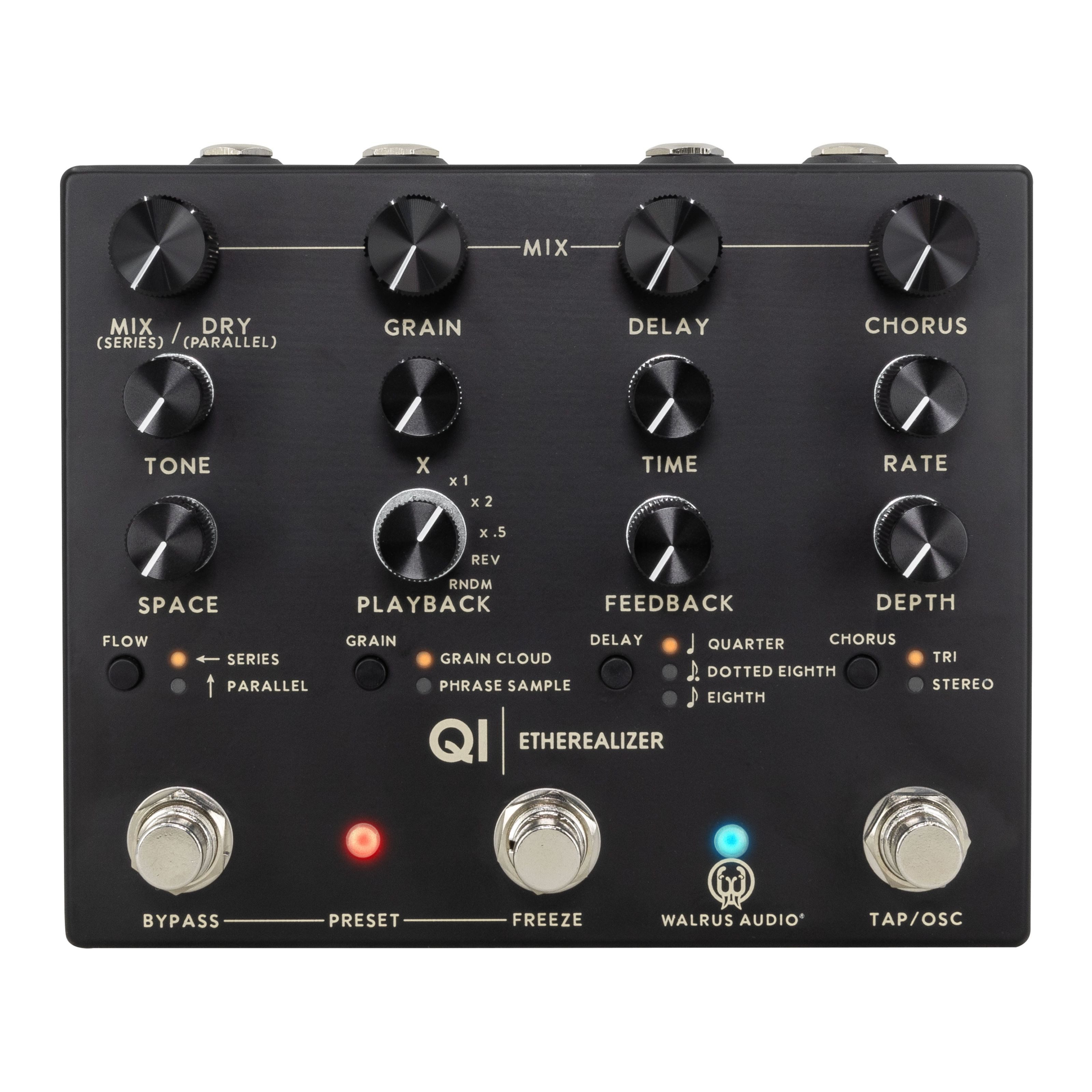 Walrus Audio Musikinstrumentenpedal, (Effekte, Modulationseffekte), Qi Etherealizer Black - Modulations Effektgerät für Gitarren