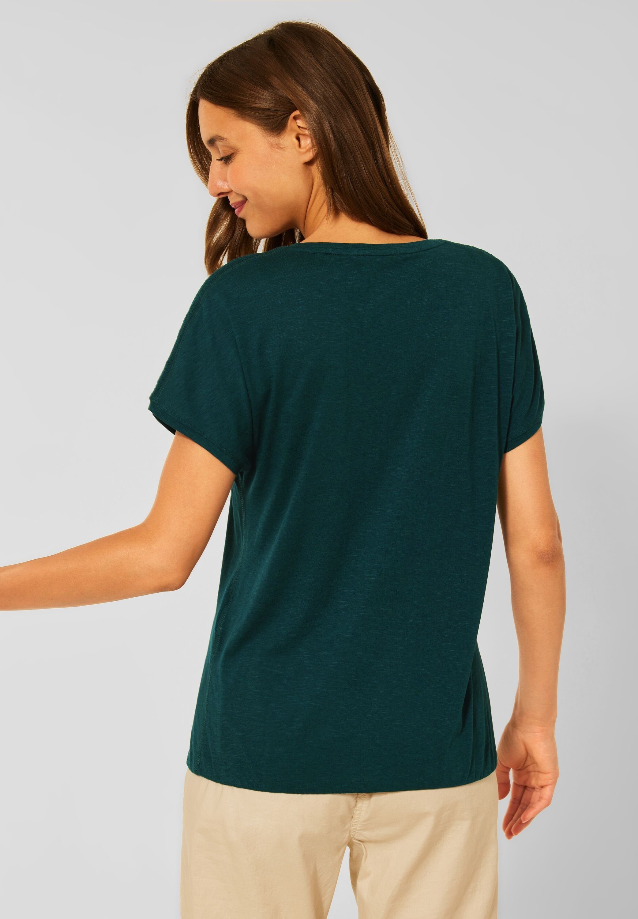 Damen Shirts Cecil T-Shirt mit Smok-Details