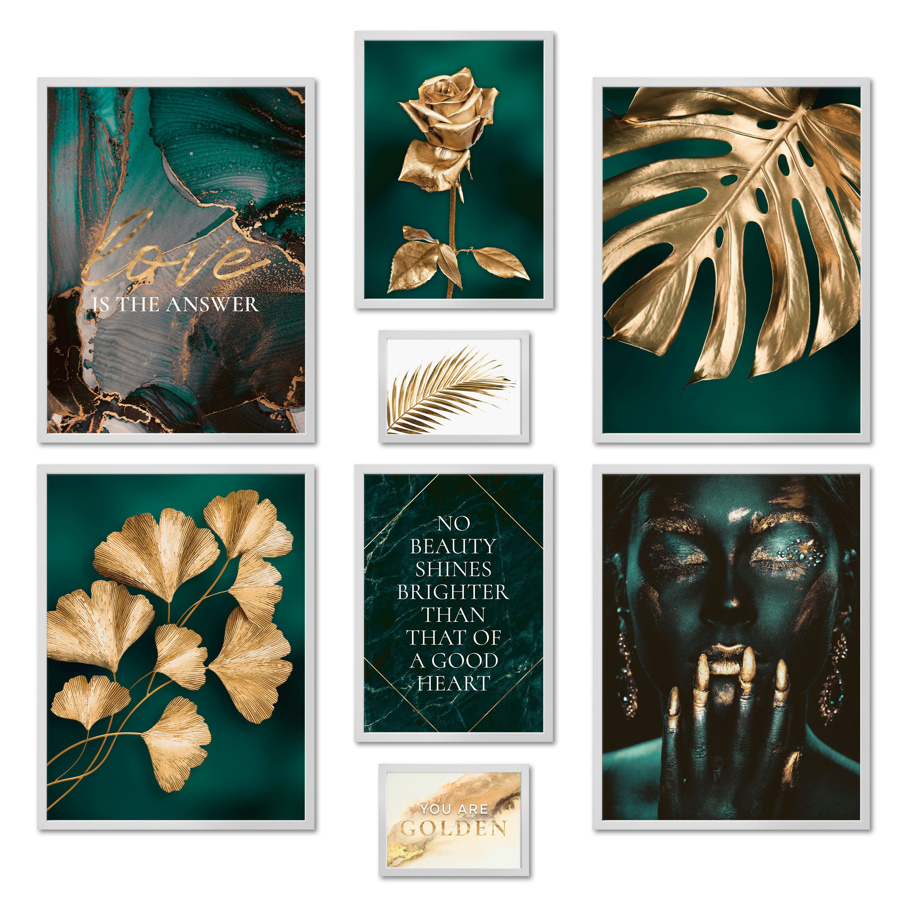 ARTFAVES Bilder-Collage Poster Set - GOLDEN günstig online kaufen