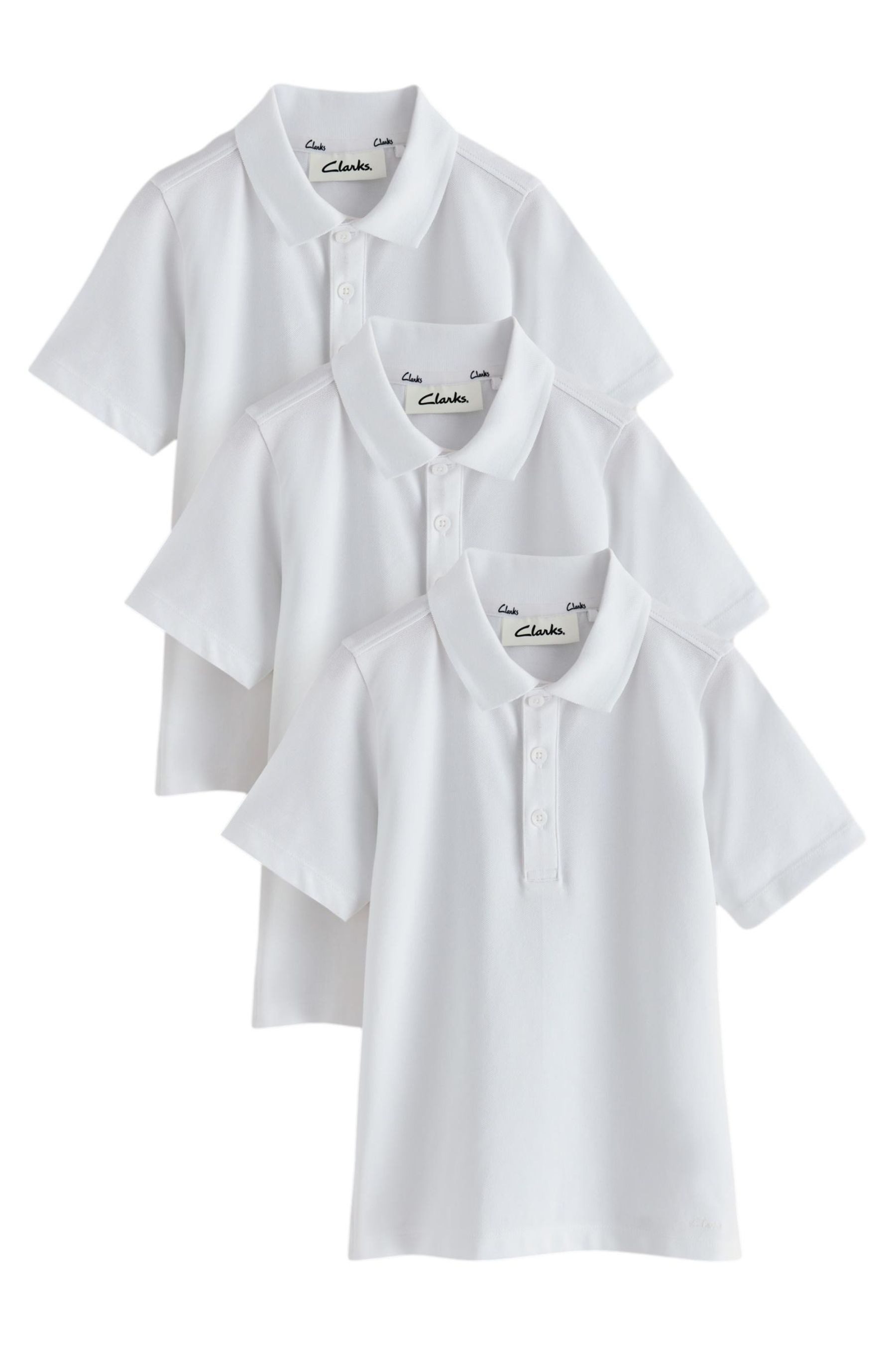 Poloshirt Clarks Kurzarm-Poloshirts im 3er-Pack