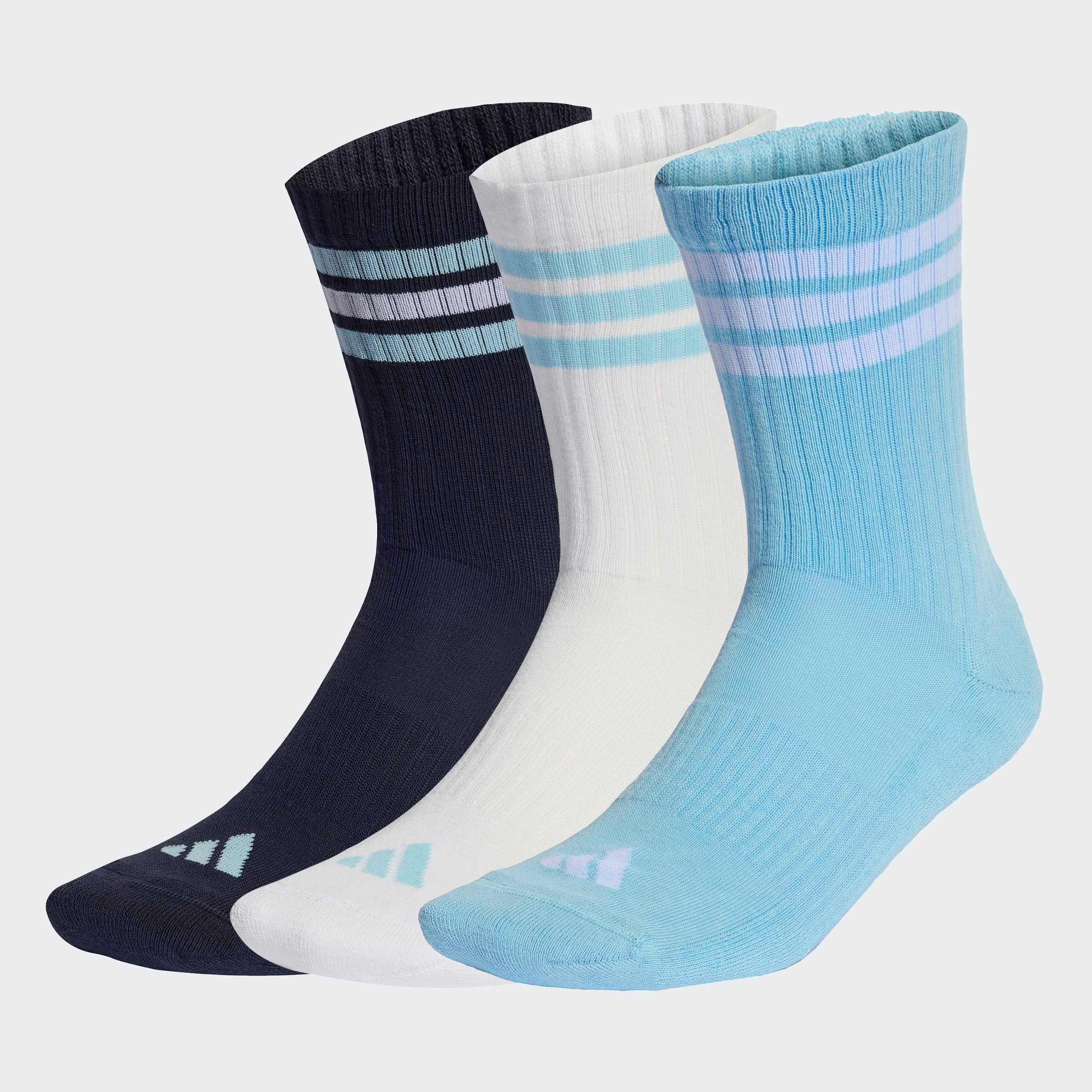 adidas Performance Funktionssocken 3-STREIFEN, KNÖCHELLANG, MIT POLSTERUNG, 3ER-PACK (3-Paar) für sportive Aktivitäten und Fitness, 3er-Pack, neutraler Schnitt
