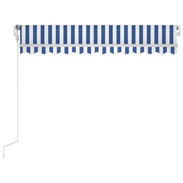 vidaXL Markise Markise Automatisch Einziehbar 300x250 cm Blau und Weiß