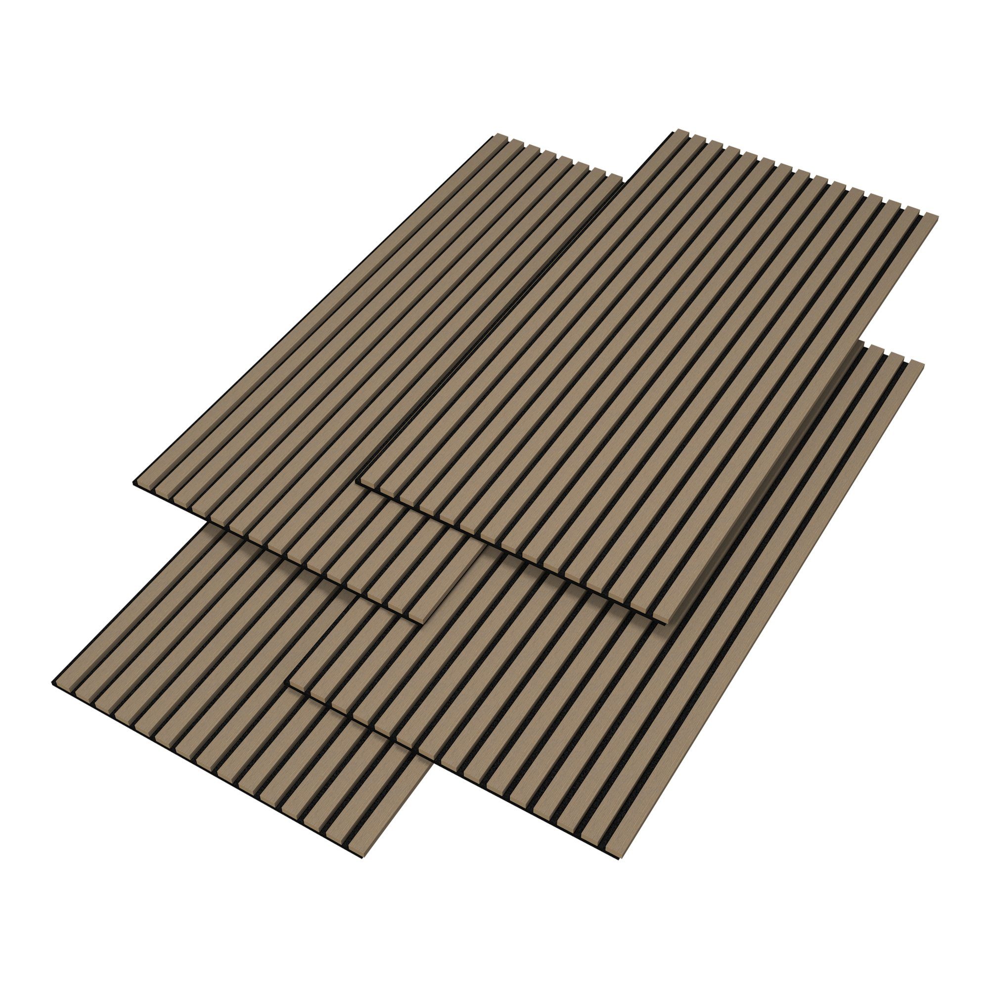 neu.holz 3D Wandpaneel, (Set, 4-tlg) »Vang« Akustik Wandpaneel im 4er Set W günstig online kaufen