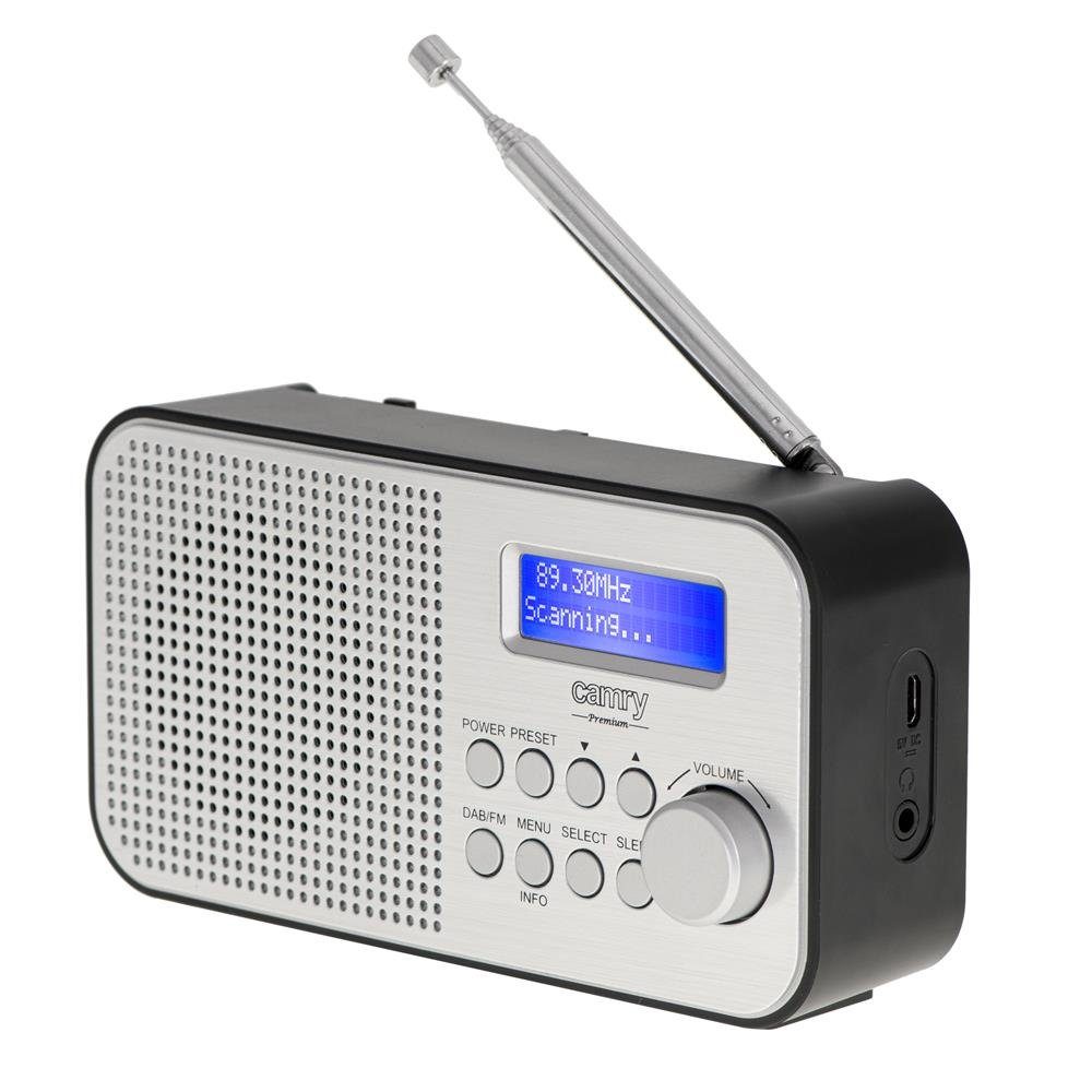 Camry CR 1179 Digitalradio (DAB) (tragbares Radio, DAB/DAB+ Funktion, FM- Radio-Funktion, LCD-Anzeige, Wecker)