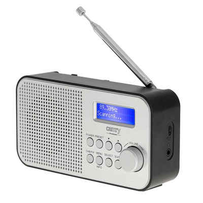 Camry »CR 1179« Digitalradio (DAB) (tragbares Radio DAB/DAB+ Funktion FM-Radio-Funktion LCD-Anzeige, Wecker, grau-schwarz)