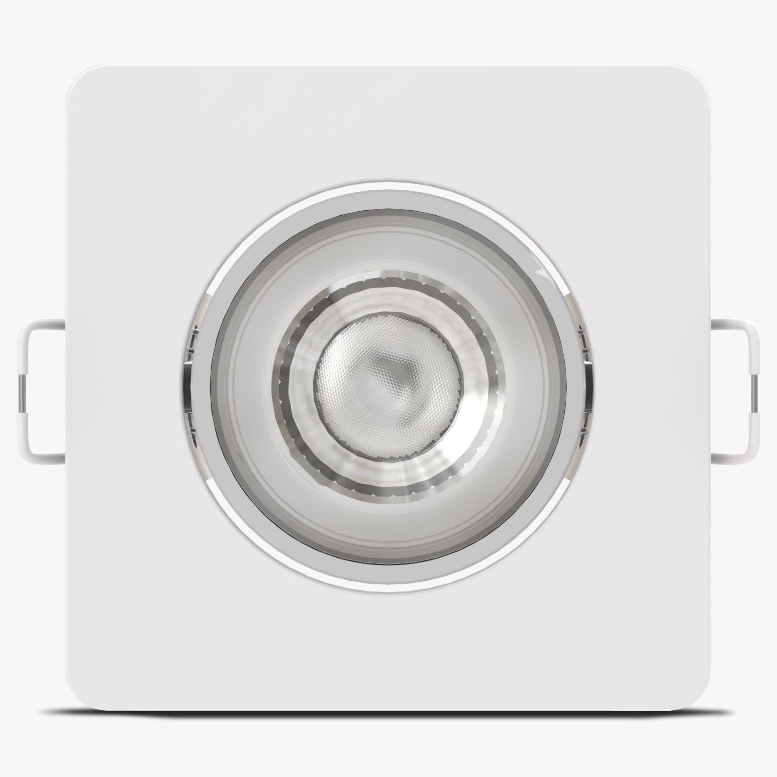 Modee Smart Lighting LED Einbauleuchte 4.8W LED Einbauspot Einbauleuchte Einbaustrahler schwenkbar 4000K, Neutralweiß, 4.8W, 240 Lumen, Neutralwei 4000K, Eckig 80x80 mm