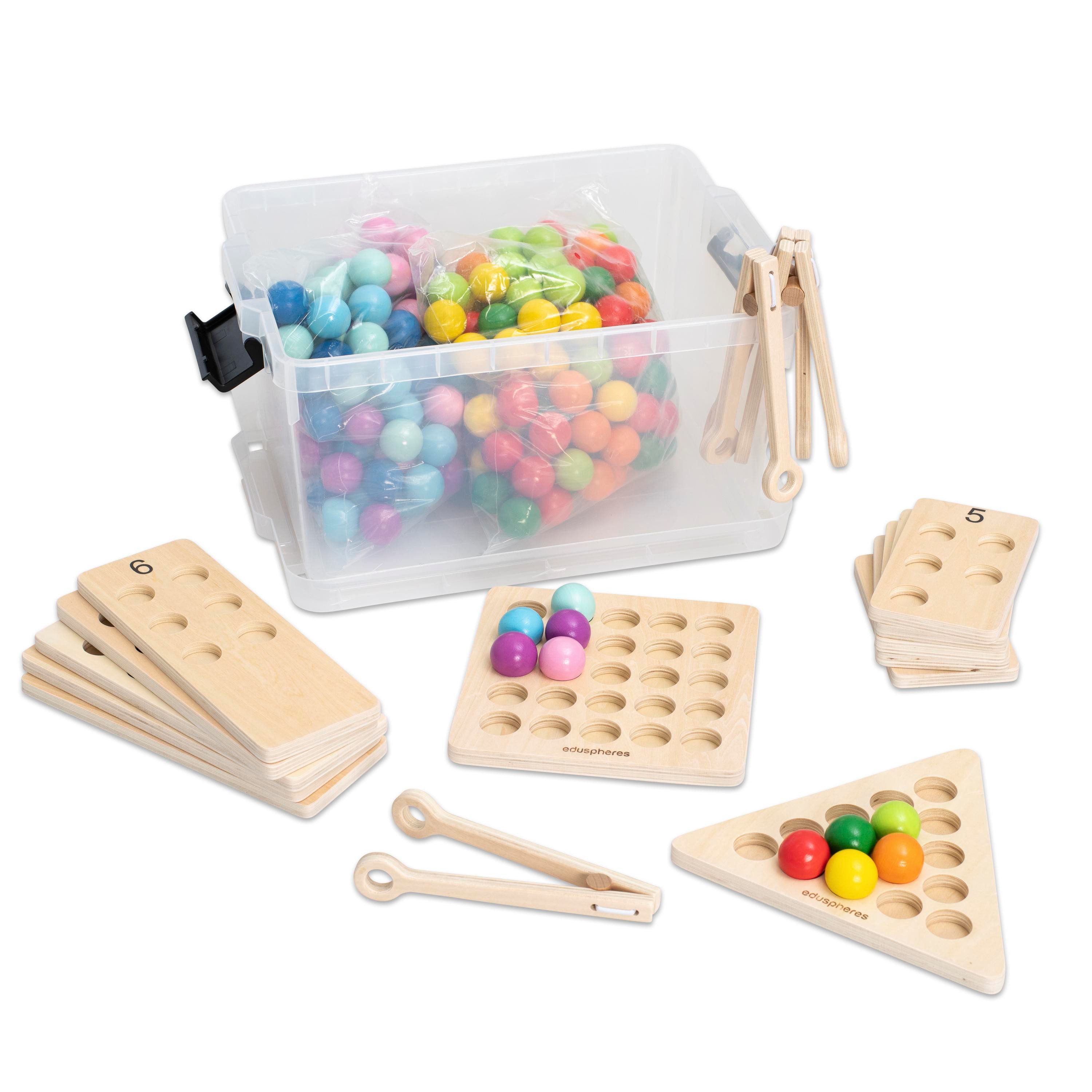 Betzold Lernspielzeug Buntes Zähl- und Motorik-Set