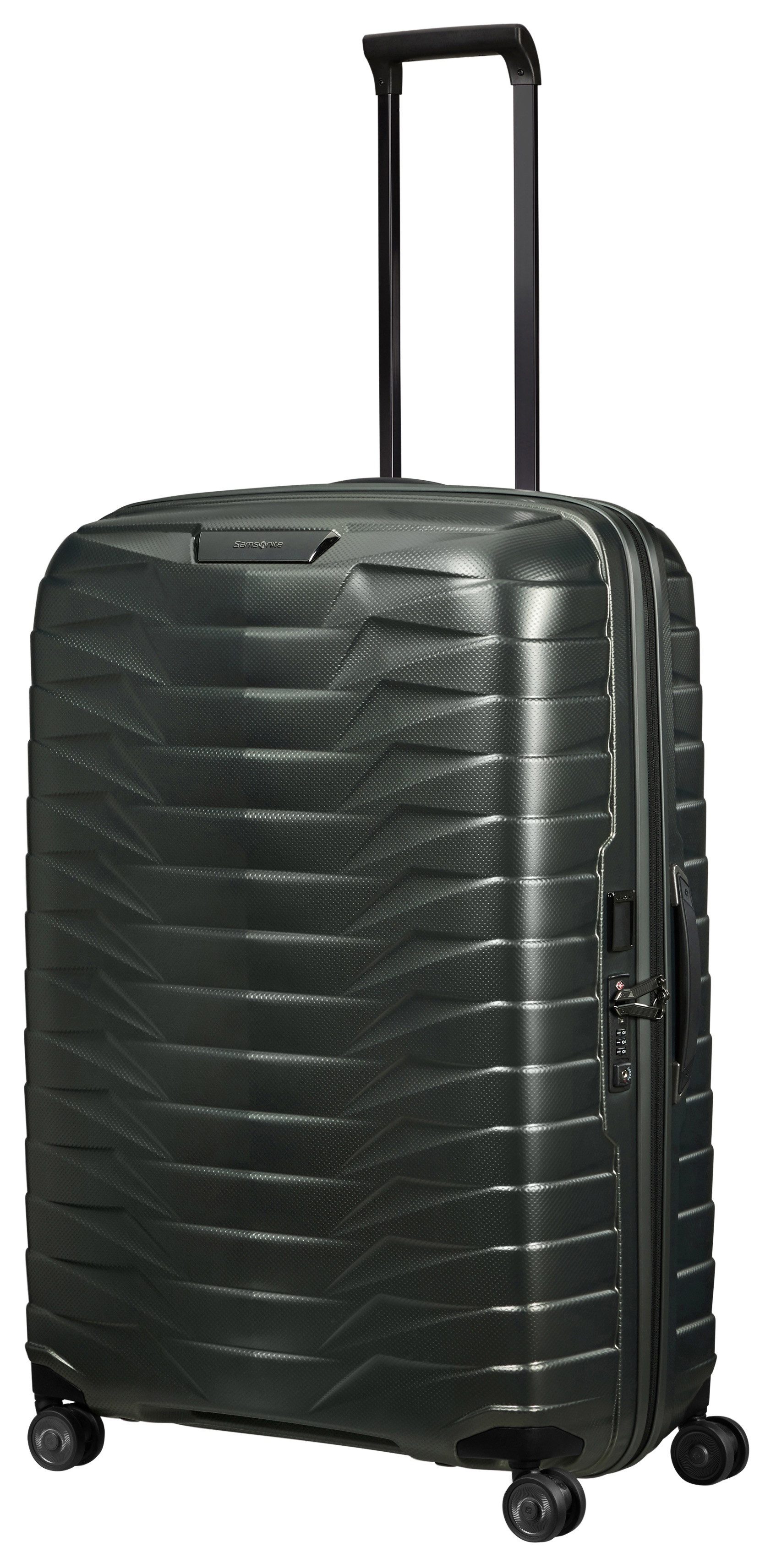 Samsonite Hartschalen-Trolley PROXIS, verschiedene Größen und Farben, 4 Rollen, arretierbares und versenkbares Druckknopf-Trolleysystem