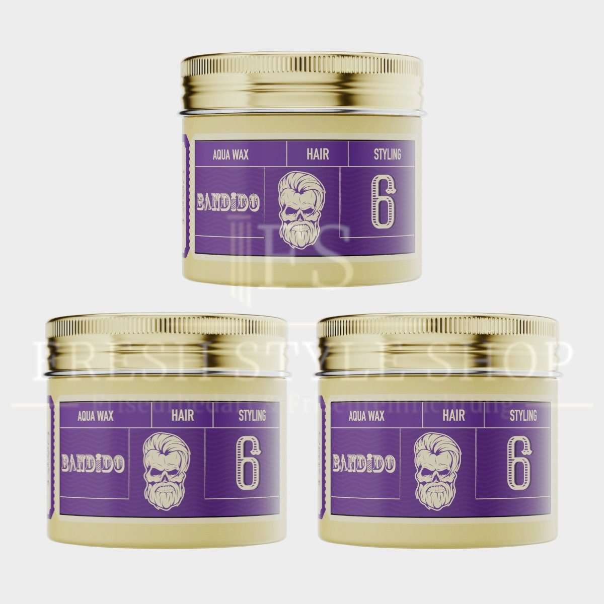 Bandido Haarwachs 3x Bandido Haarwachs Hair Wax 125ml (Verschiedene Sorten)