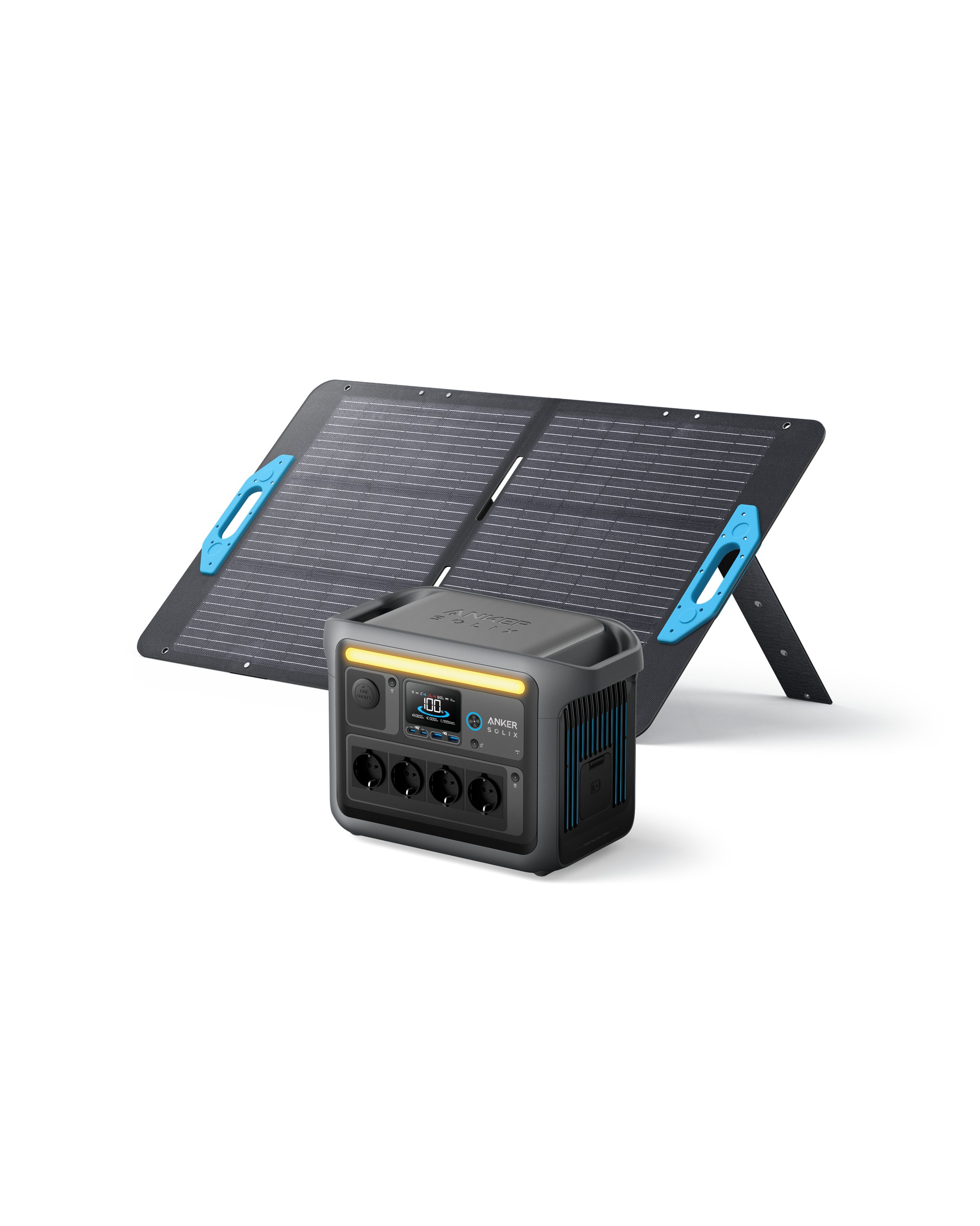 Anker Stromerzeuger C1000 Tragbare Powerstation, LiFePO4, 1800W Solargenerator, 1,80 in kW, (1-tlg)