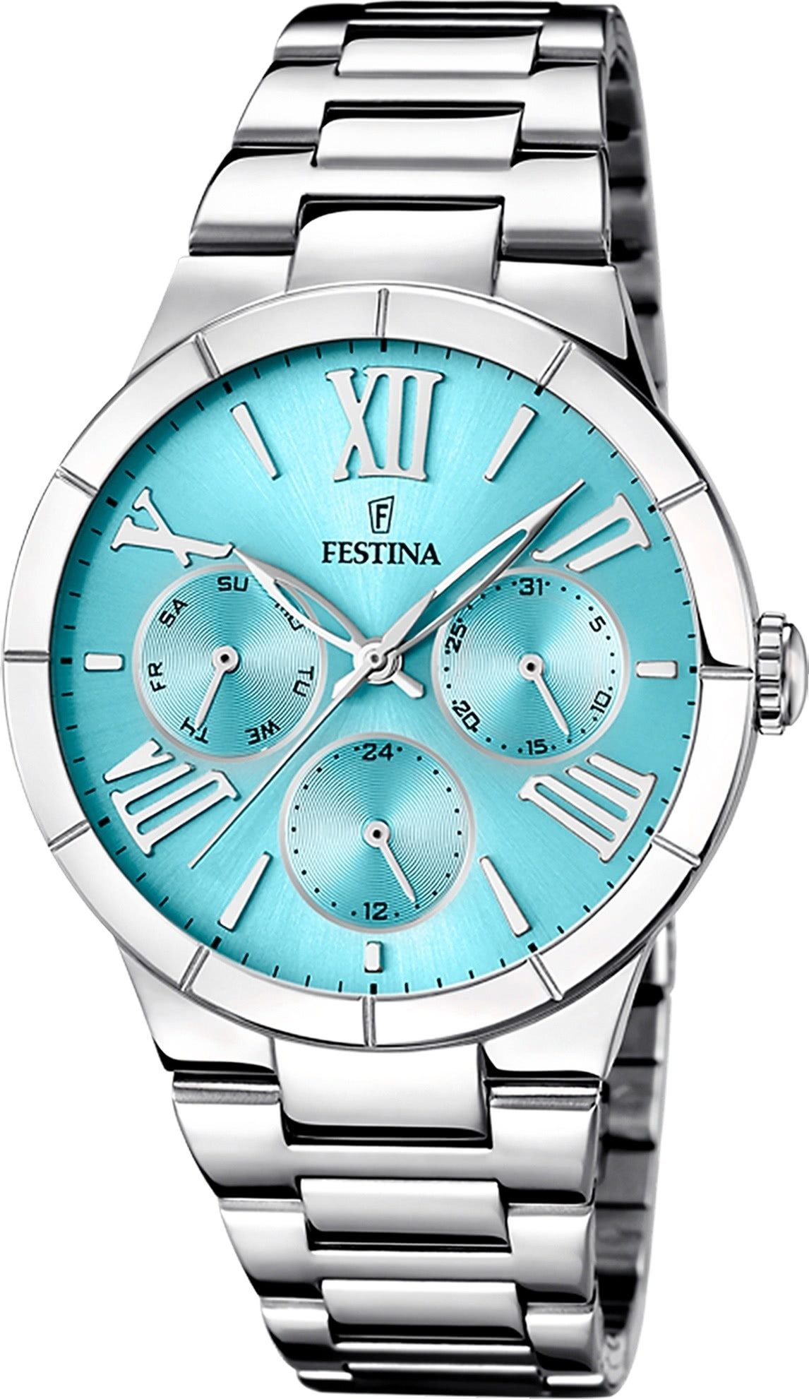 Festina Multifunktionsuhr Festina Damenuhr Edelstahl silber, günstig online kaufen