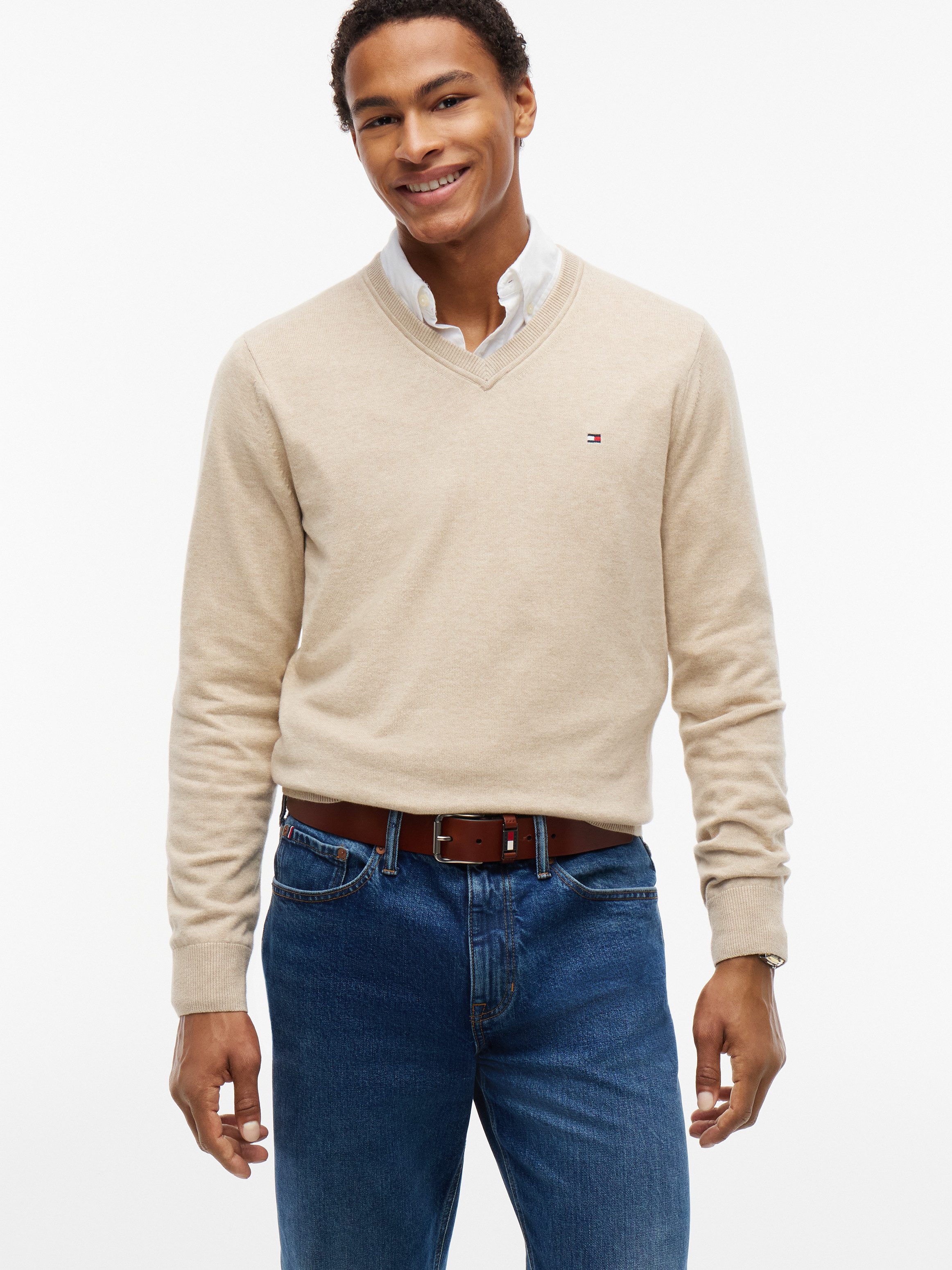 Tommy Jeans Ledergürtel TOMMY ROLLER Regular fit und größenverstellbar