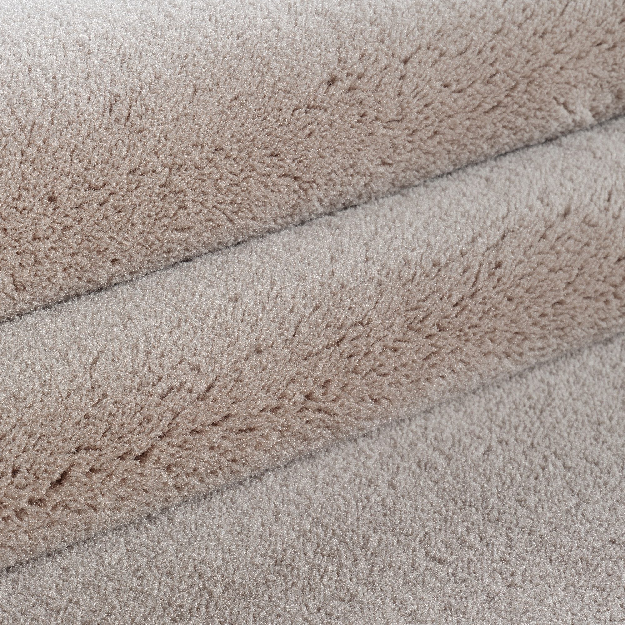 Jimri Teppich Fluffy flauschiger Teppich Läufer Hochwertige Kurzflor Teppich, Rund