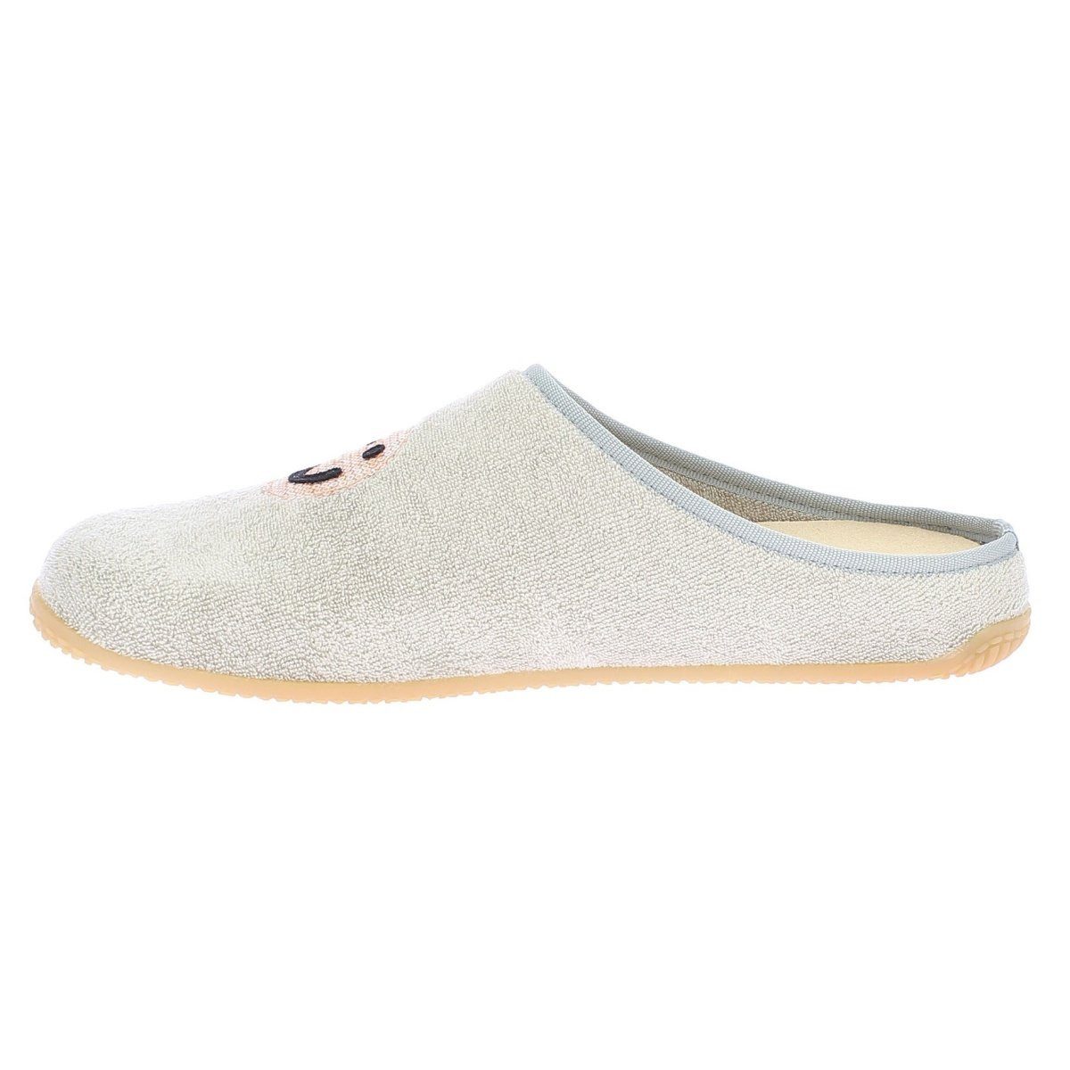 Living Kitzbühel Pantoffel Frottee Smiley (Baumwolle) sand/beige Damen Hausschuh