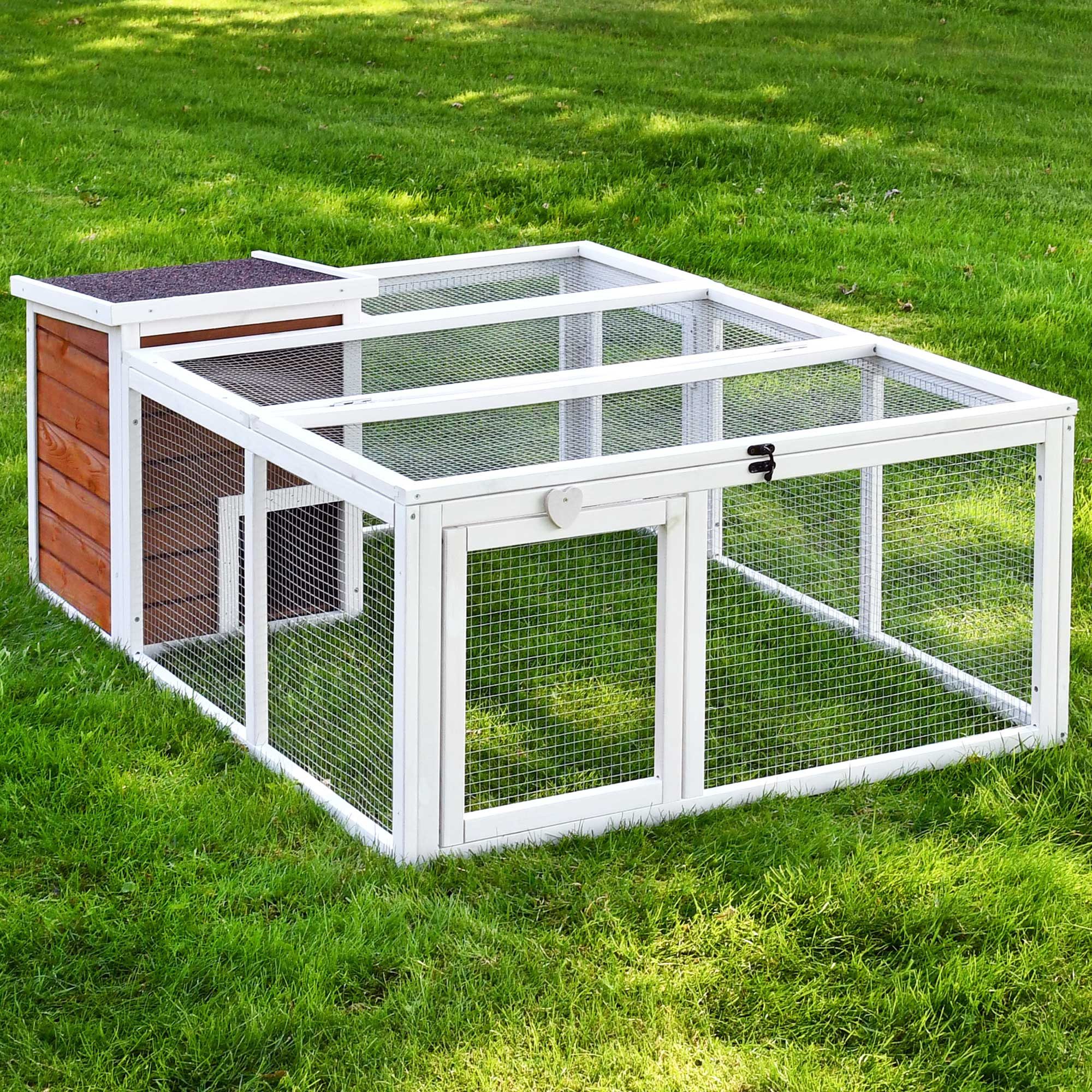 Freigehege Comfort mit Haus XXL
