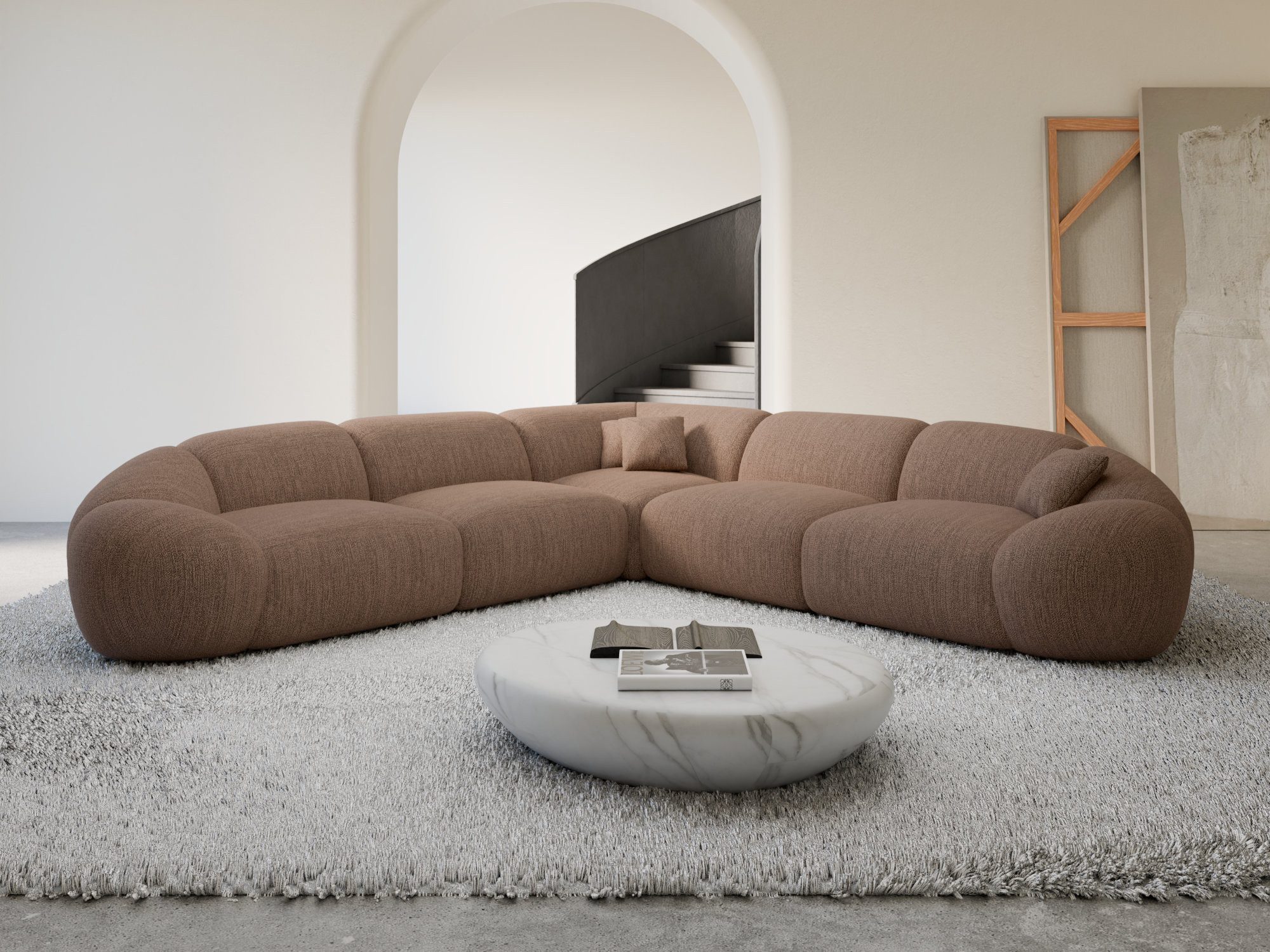 Sofa Dreams Ecksofa Polster Ecksofa Solverde L Form, Ecksofa, L-Form, Zeitloser Look in L-Form, 2 Zierkissen inklusive