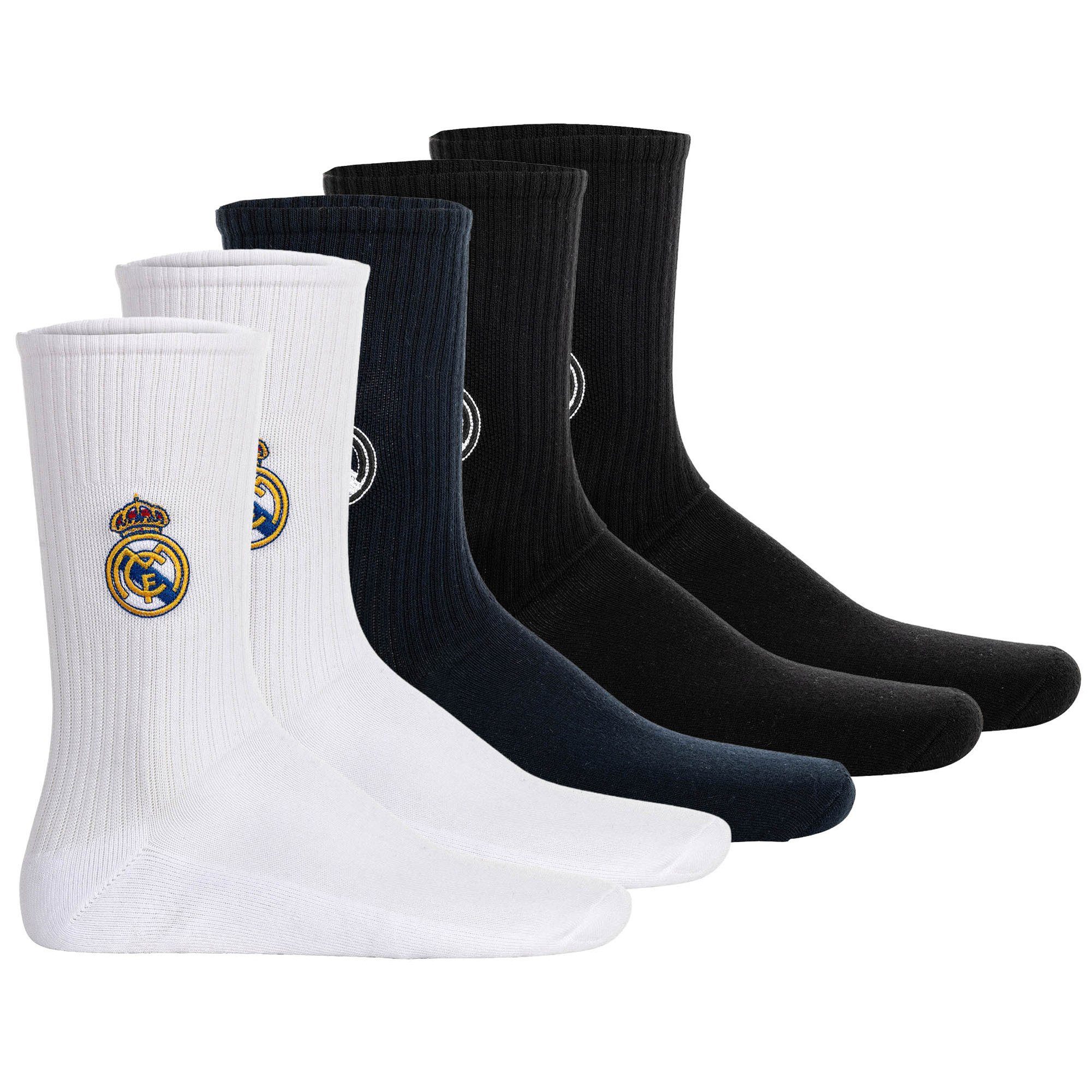 Real Madrid Kurzsocken Unisex Socken 5er Pack Baumwolle (Packung, 5er Pack)