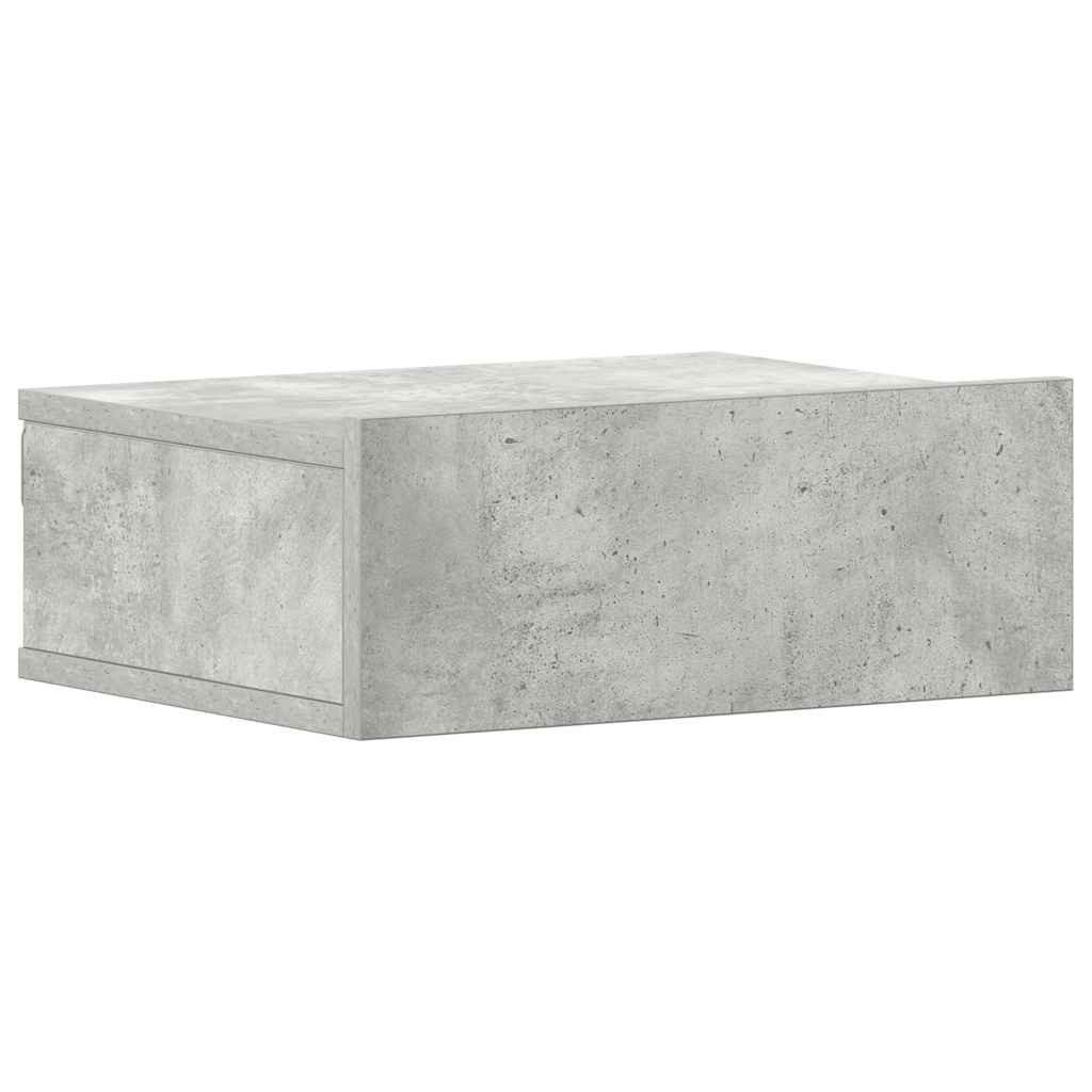 furnicato Nachttisch Hängender 40x30x15 cm Betongrau aus Holzwerkstoff (1-St)