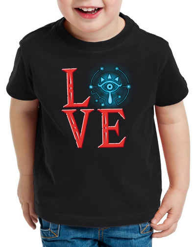 style3 Print-Shirt Kinder T-Shirt Triforce Love wild switch the breath of snes zelda ocarina link sheikah