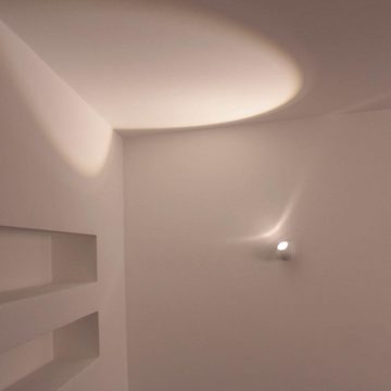 Licht-Trend Deckenleuchte LED Decken- & Wandleuchte Glob 350° schwenkbar Weiß, Warmweiß