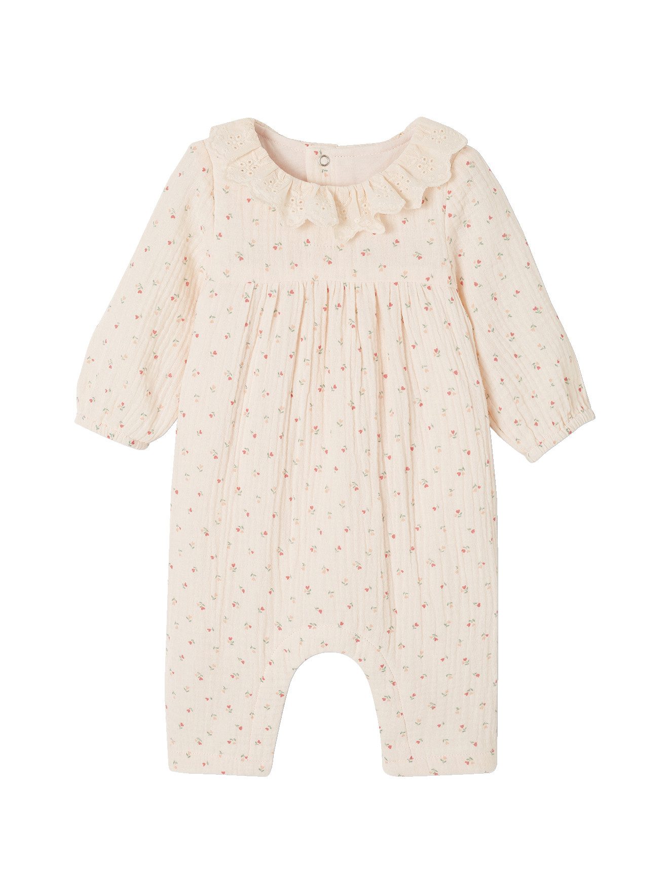 Jumpsuit Mädchen Baby Overall, Lochstickerei