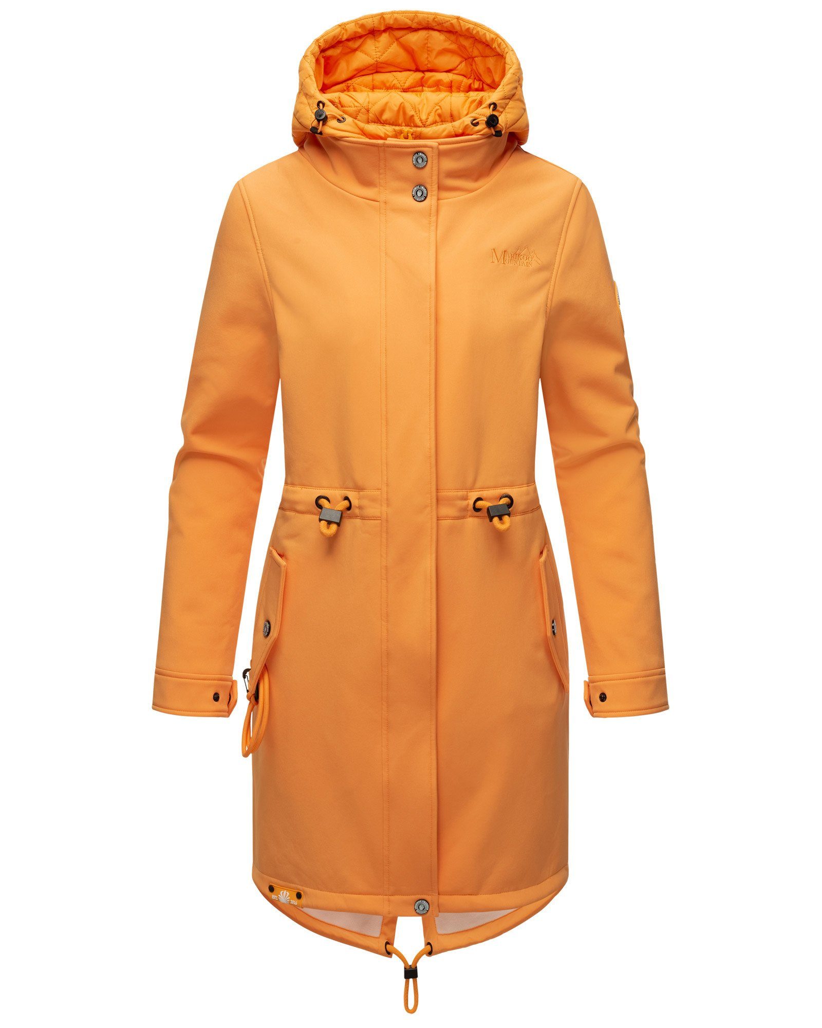 Softshelljacke Marikoo Presanella Mountain einem Doppelkragen mit Sorbet Apricot