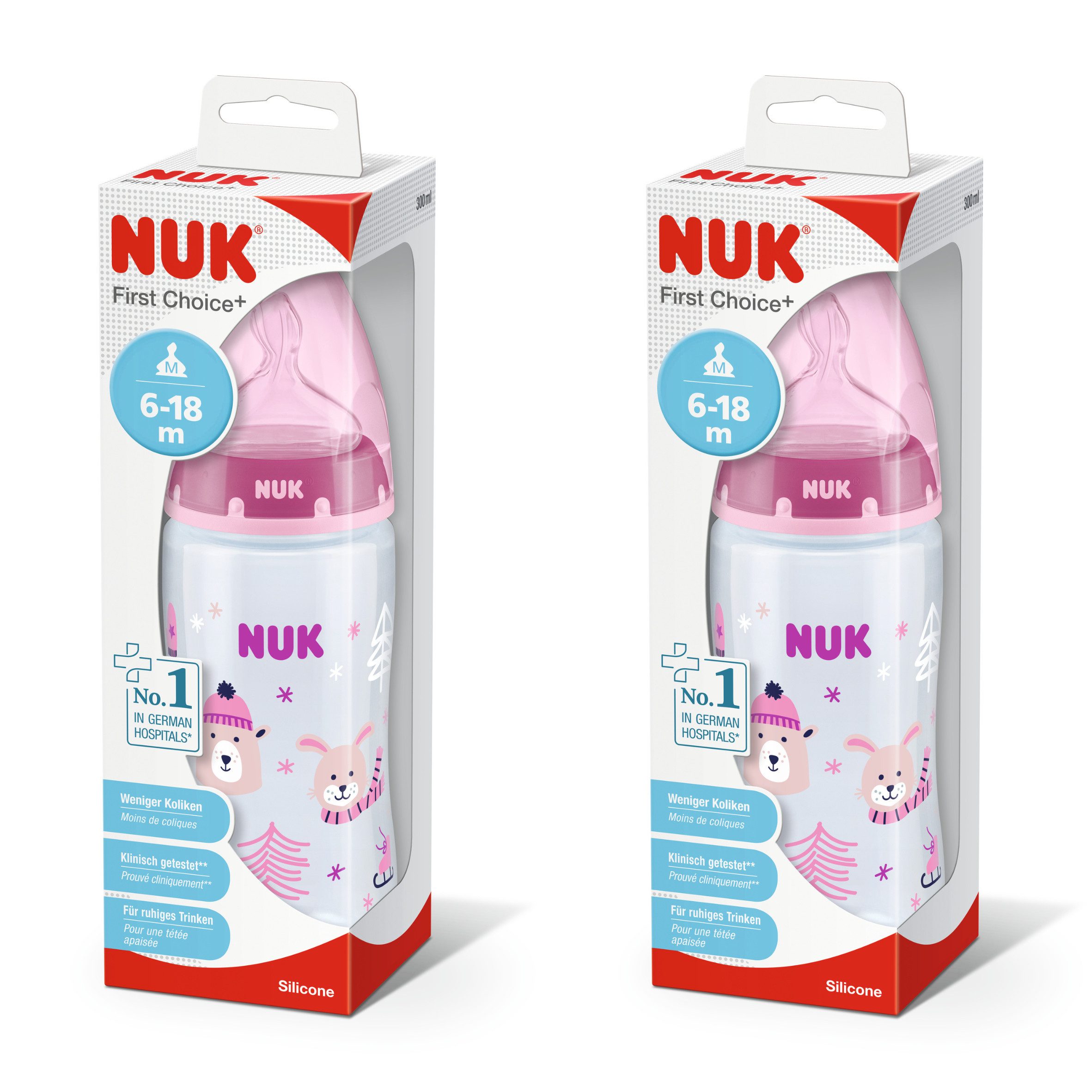 Babyflasche NUK First Choice+ Babyflasche Winter Wonderland VORTEILSPACK