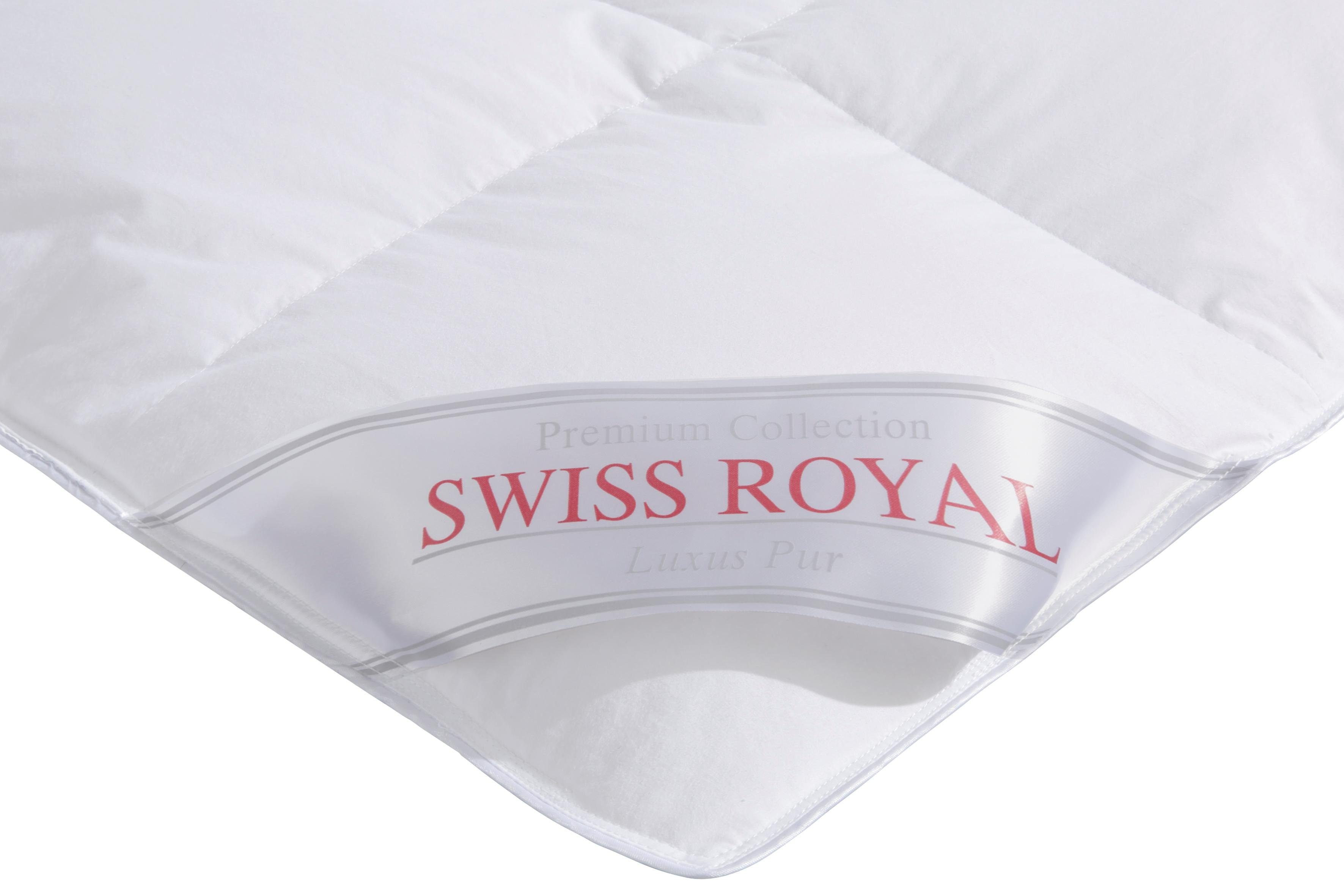Haeussling Daunenbettdecke + Kopfkissen Swiss Royal, Füllung: 90% Daunen, 1 günstig online kaufen