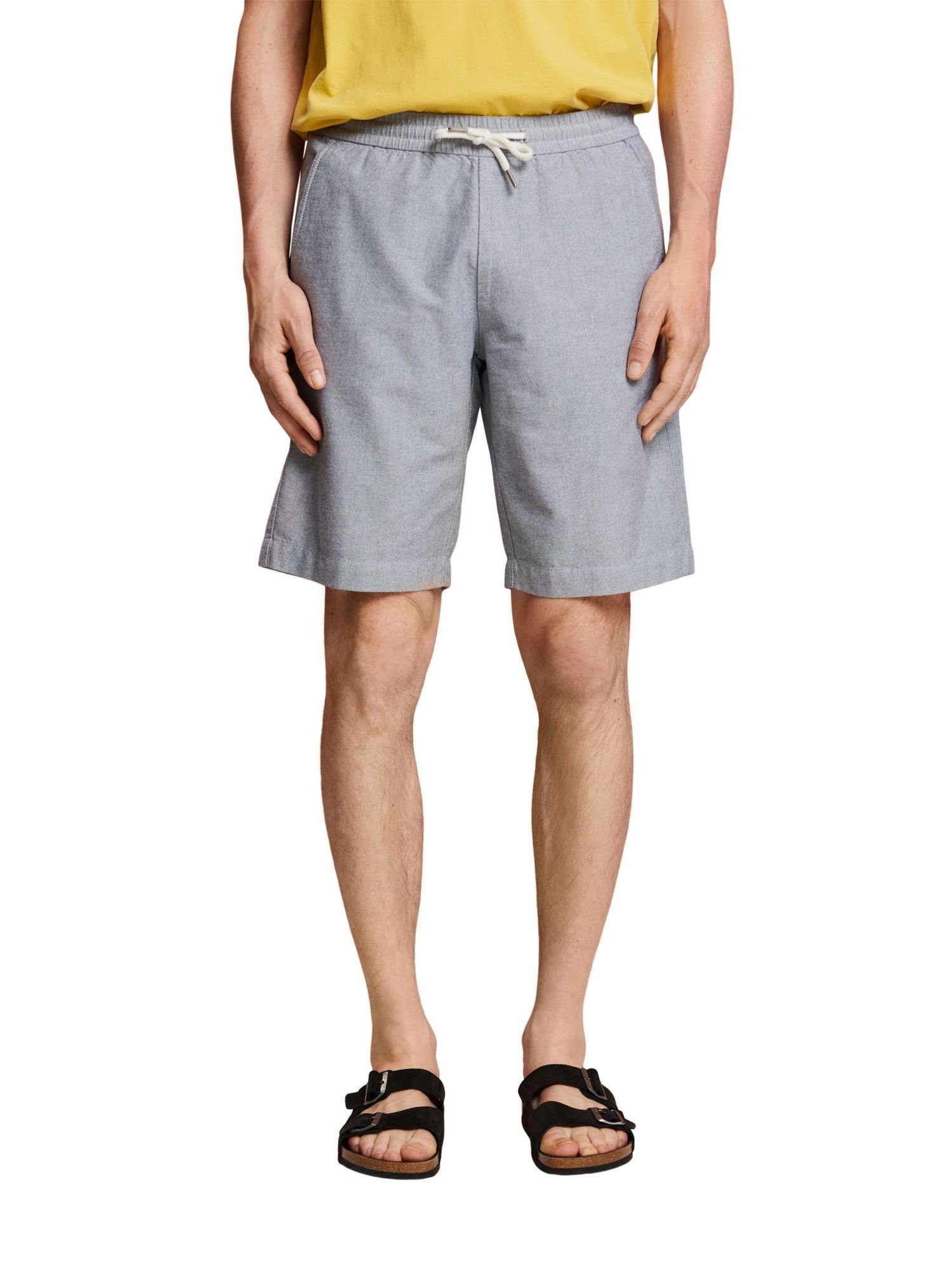 % NAVY Esprit 100 Pull-on-Shorts aus Twill, Baumwolle (1-tlg) Shorts