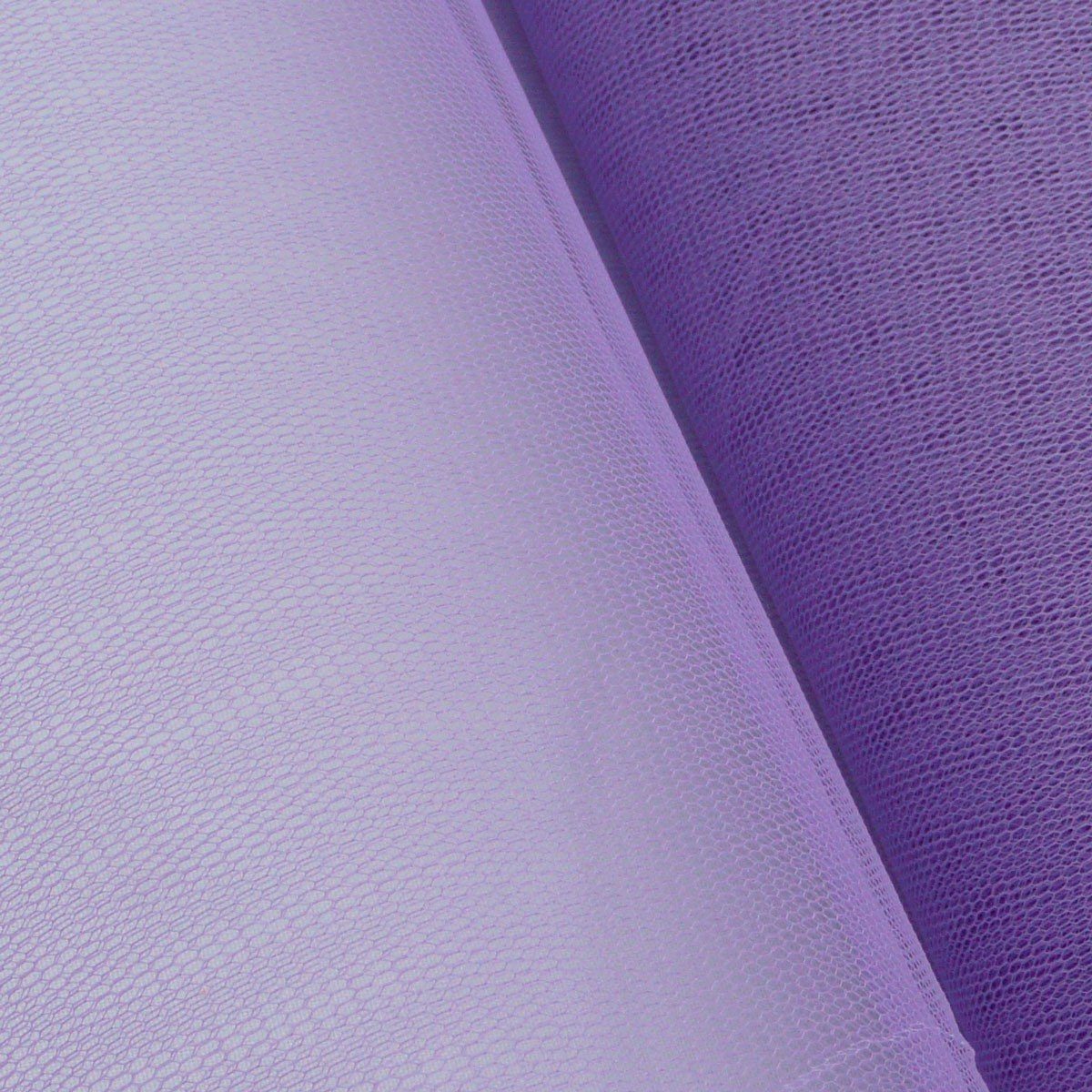 Stoff Kreativstoff Tüll Polyester flieder 1,4m Breite