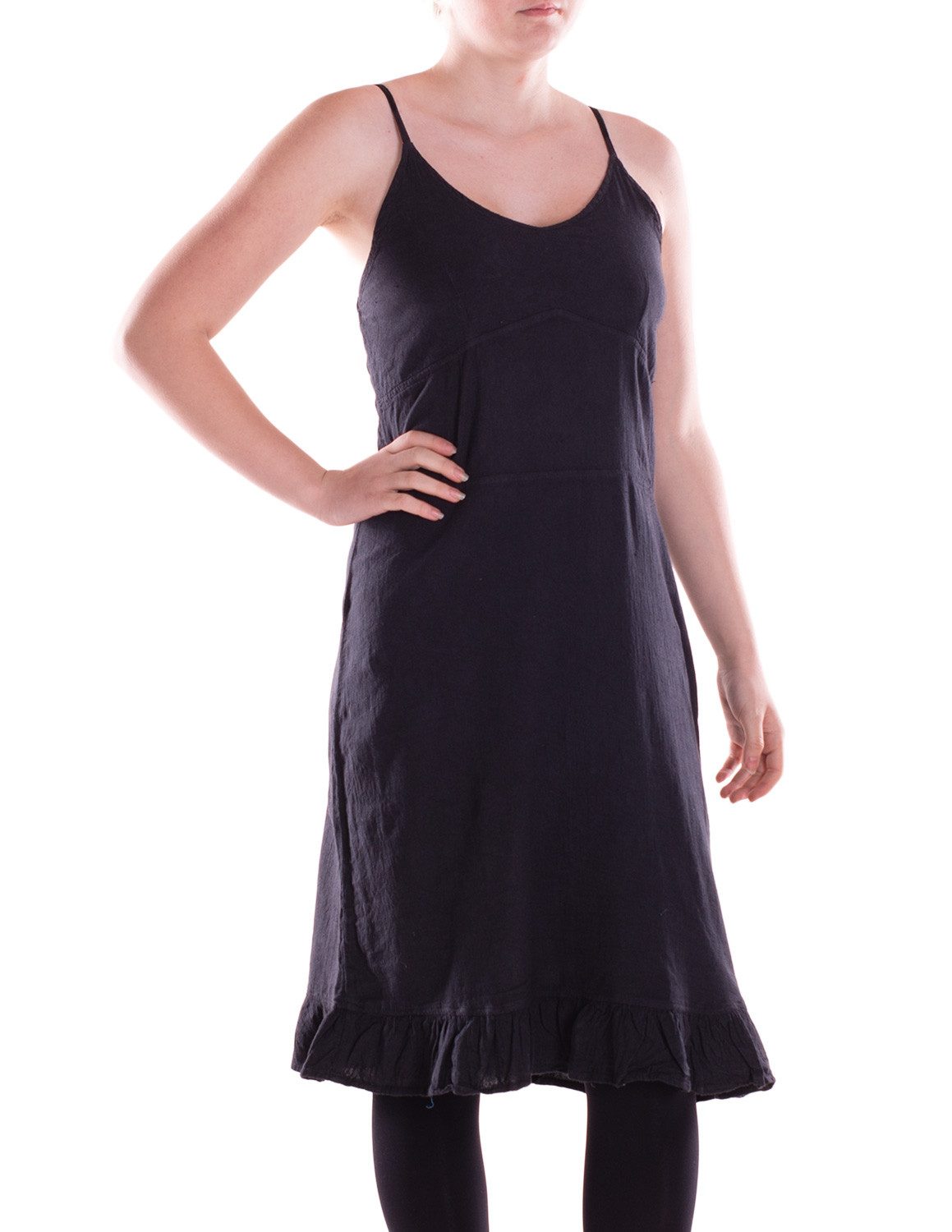 Vishes Sommerkleid Damen knielanges Kleid Baumwolle günstig online kaufen