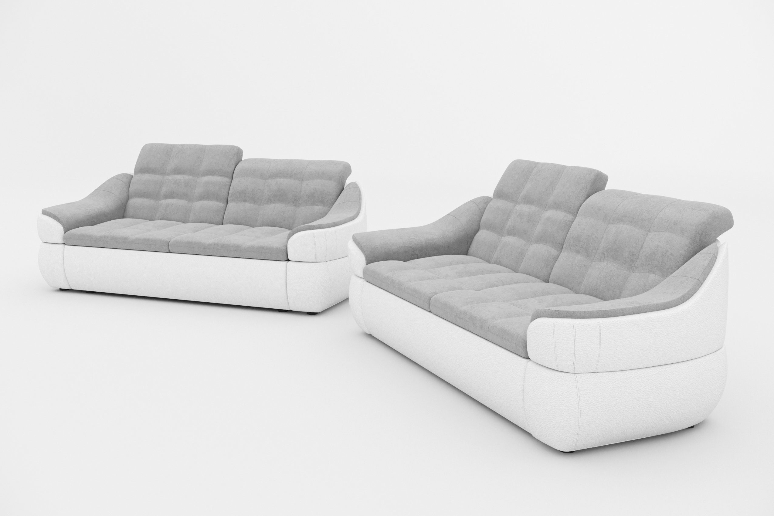 Alisa, in 2x2-Sitzer Sofa, Stylefy Design, Europa Modern Polstergarnitur made aus (Set bestehend (2-tlg),