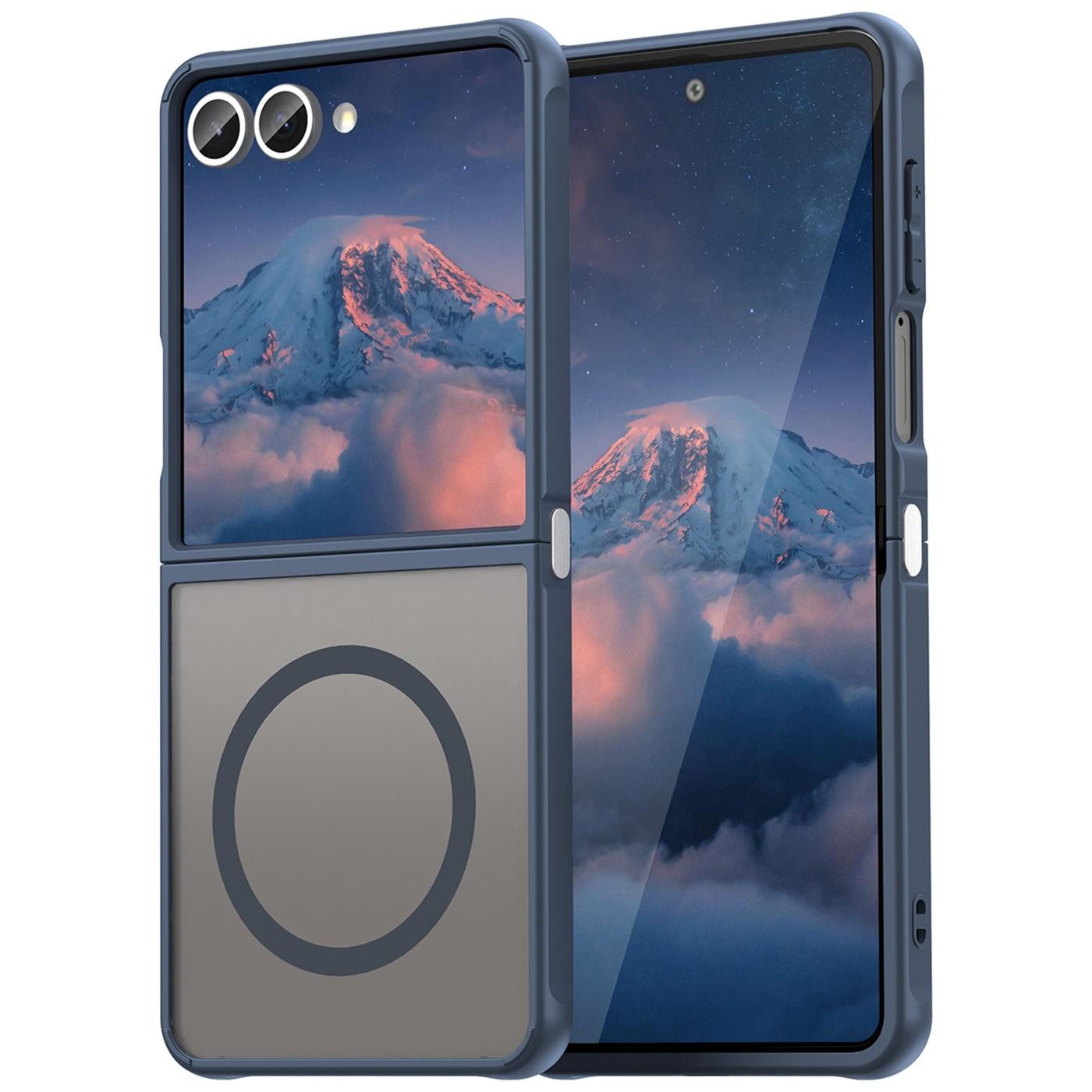 CoolGadget Handyhülle Magnet-Hülle für Samsung Galaxy Z Flip 7 Schutzhülle magnetisch 6,9 Zoll, Hülle Matt Stoßfest kompatibel mit QI-Laden Zubehör Kameraschutz Case