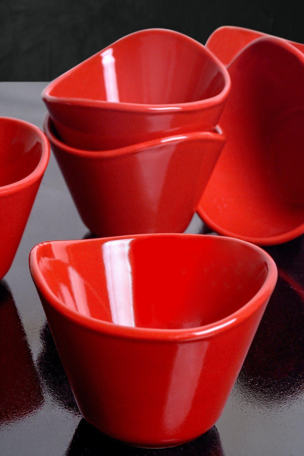 Hermia Concept Schüssel KRM1199, rot, Schüsseln, 100% Keramik