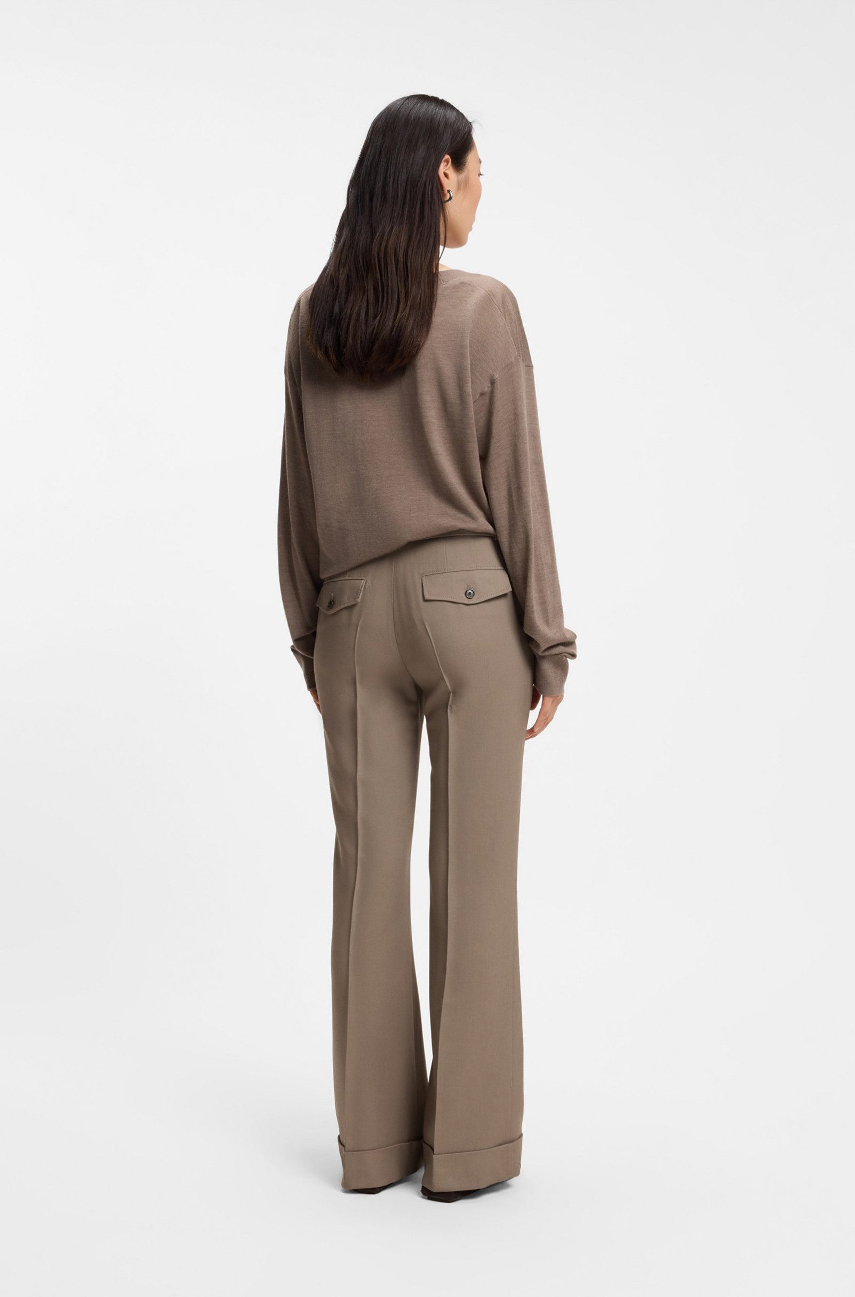 BOSS Stoffhose Talia aus Stretch-Gabardine (1-tlg)