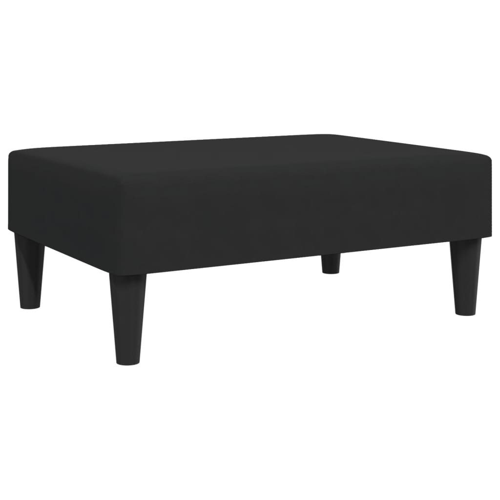 vidaXL Polsterhocker Fußhocker Schwarz 77x55x31 cm günstig online kaufen