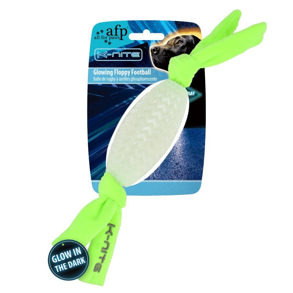 afp Kauspielzeug K-Nite - Glowing Floppy Football, Ideal zum Spielen im ...