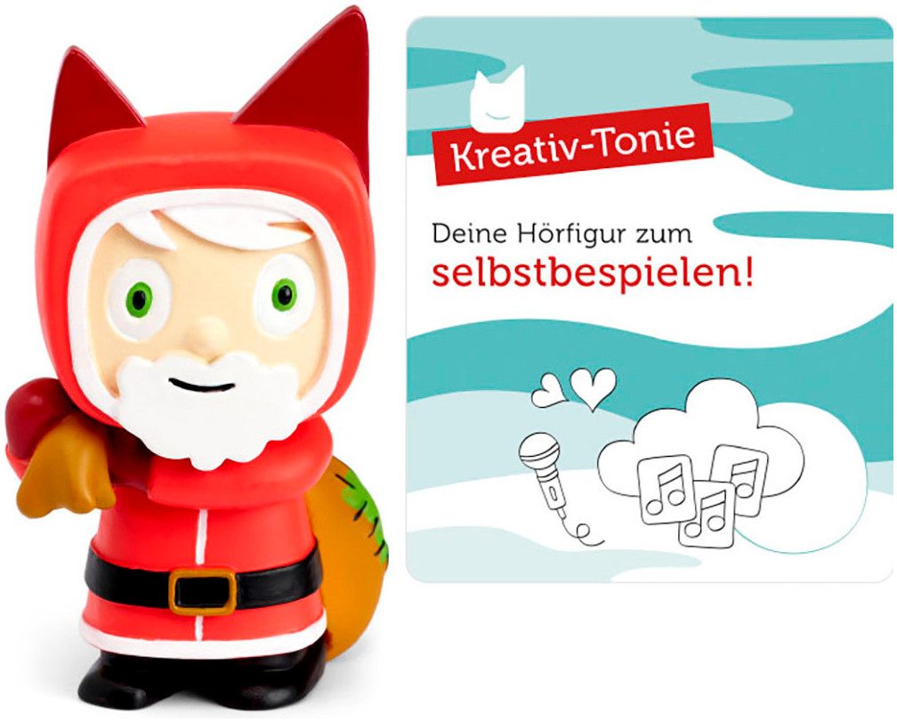 tonies Hörspielfigur Kreativ-Tonie Weihnachtsmann – Hörspielfigur für Toniebox, frei bespielbar mit 90 Minuten