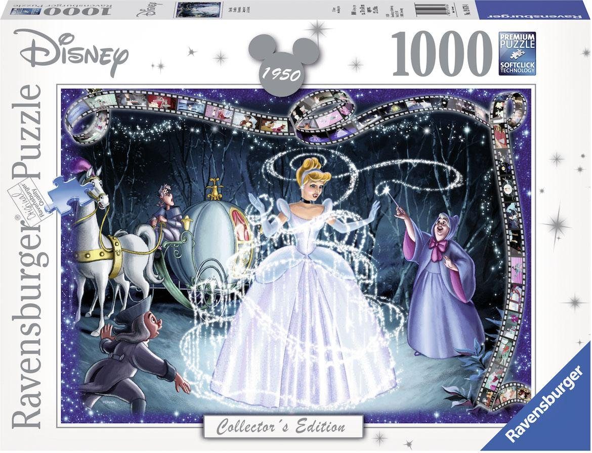 Ravensburger Puzzle Disney Cinderella, 1000 Puzzleteile, Made in Germany, FSC® - schützt Wald - weltweit